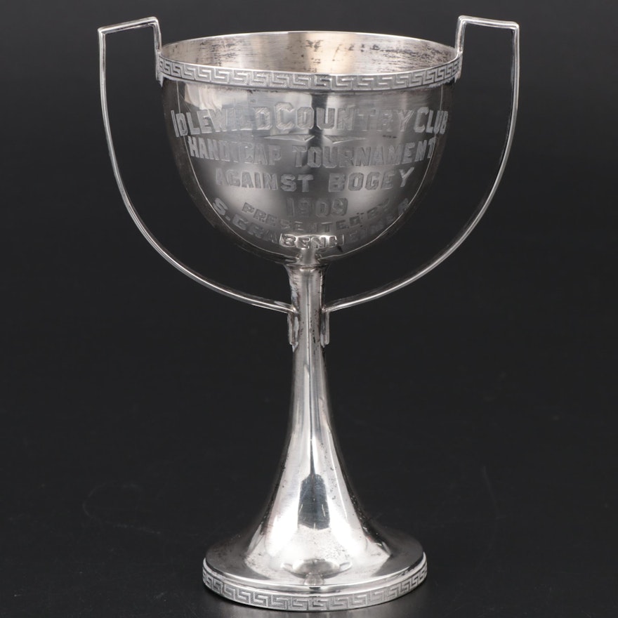 Simons Brothers Sterling Silver Loving Cup Golf Tournament Trophy, 1909