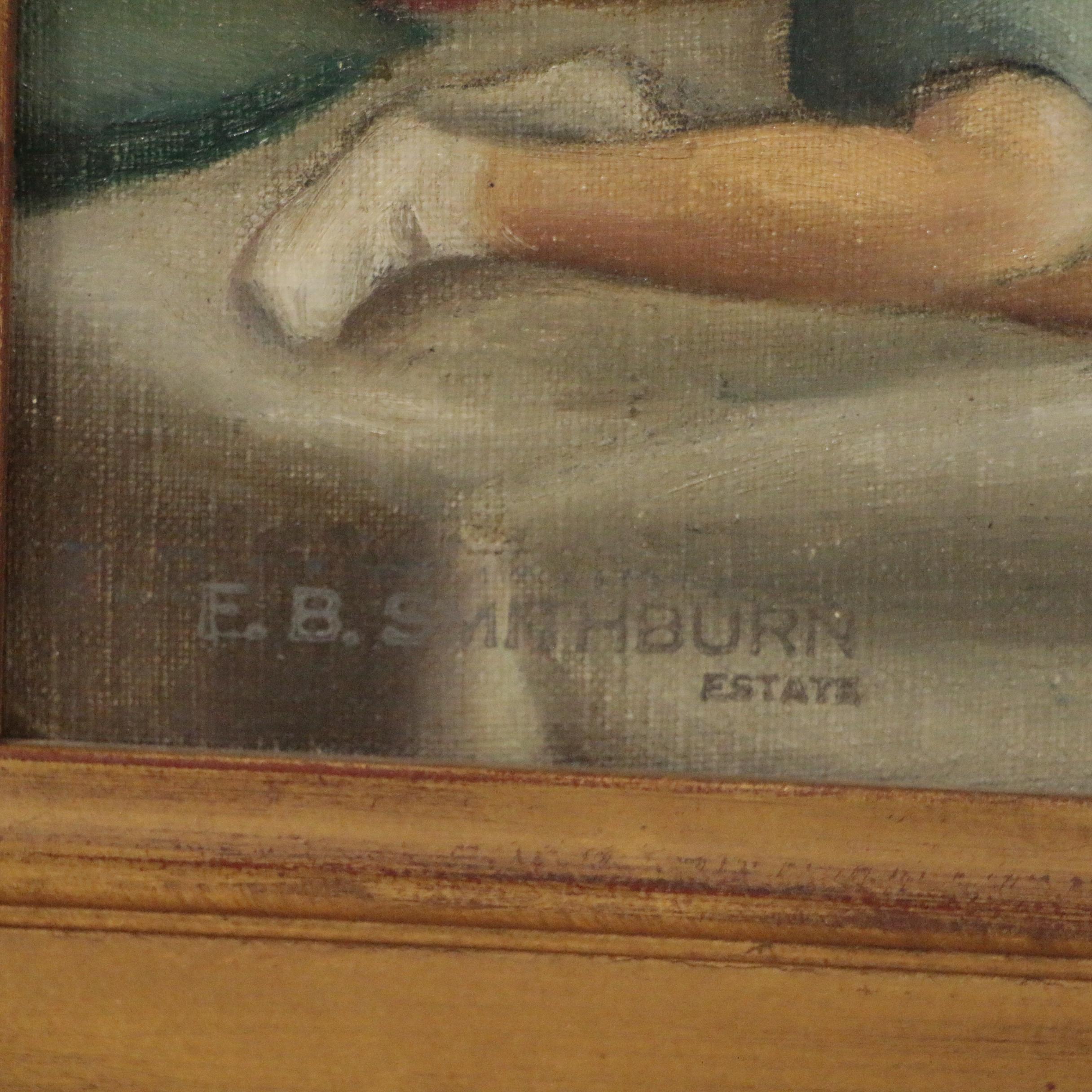 Florence B. Smithburn Oil Painting of Interior Space