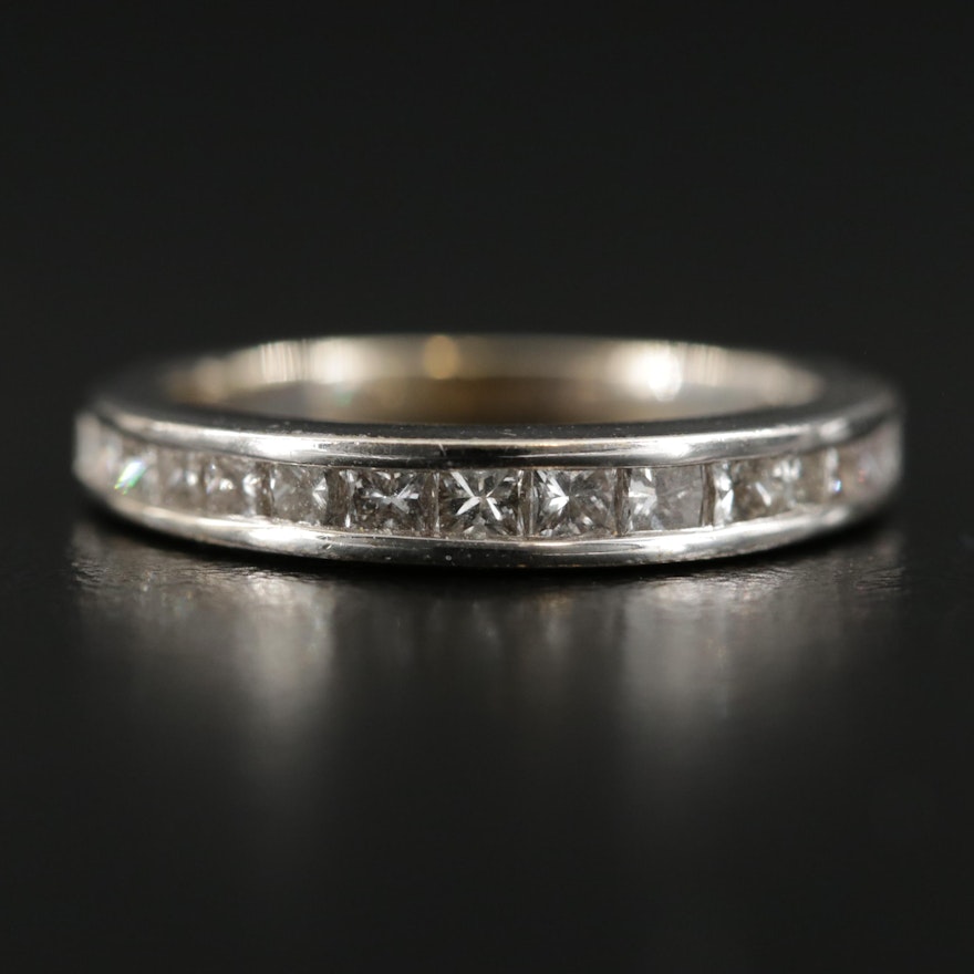 14K White Gold 0.75 CTW Diamond Band