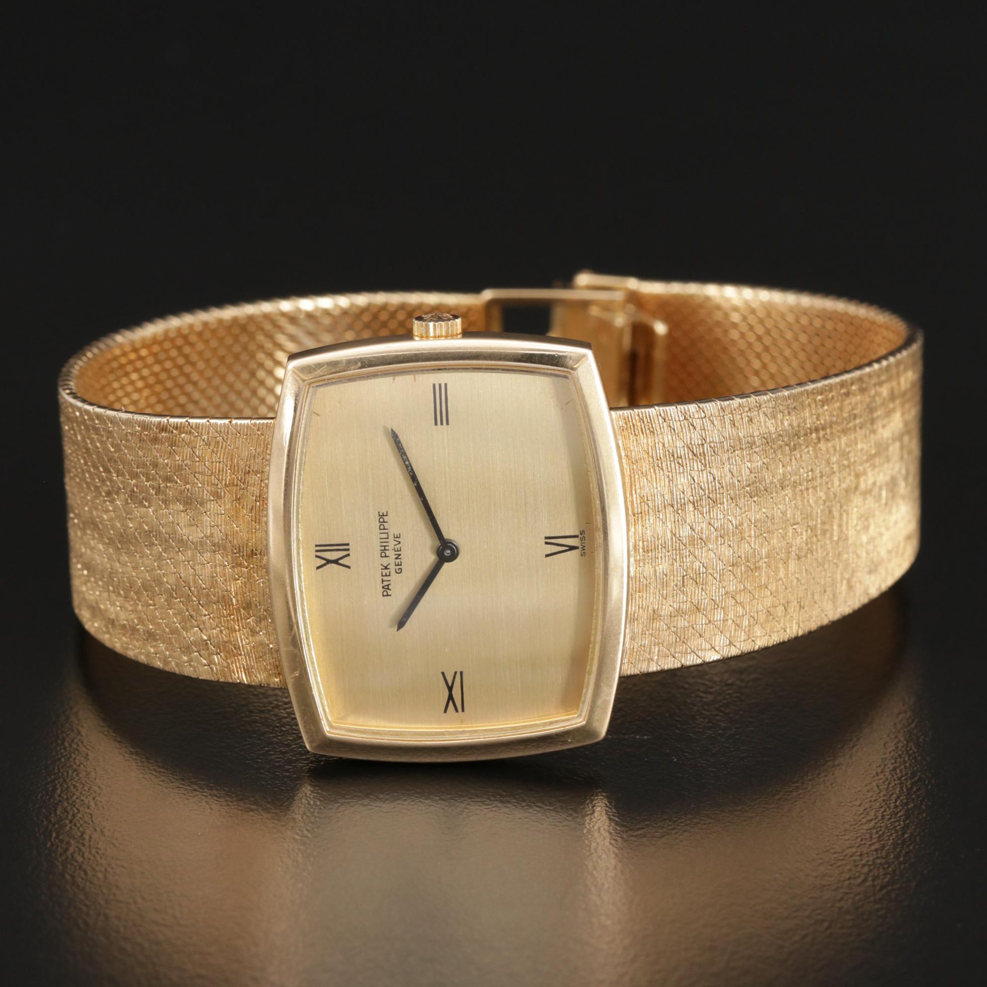 Patek Philippe Gondola 18K Gold Stem Wind Watch