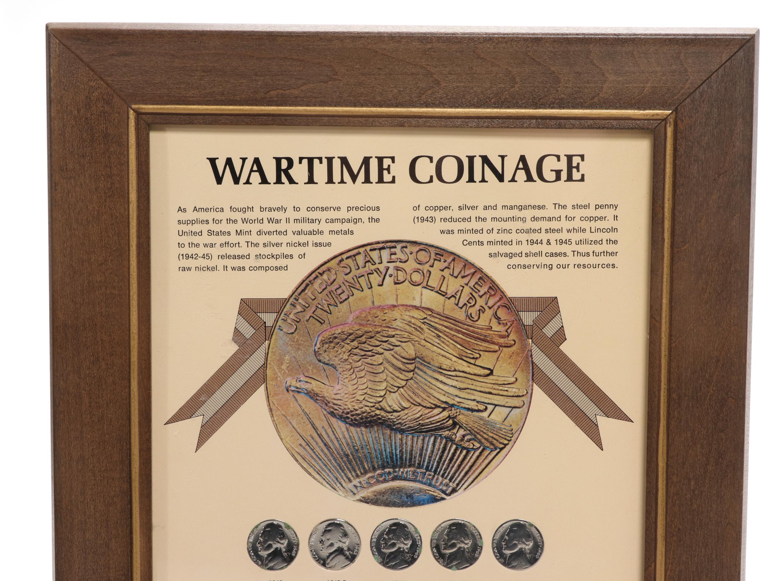 Collection of Framed U.S. Coins and Currency Sets