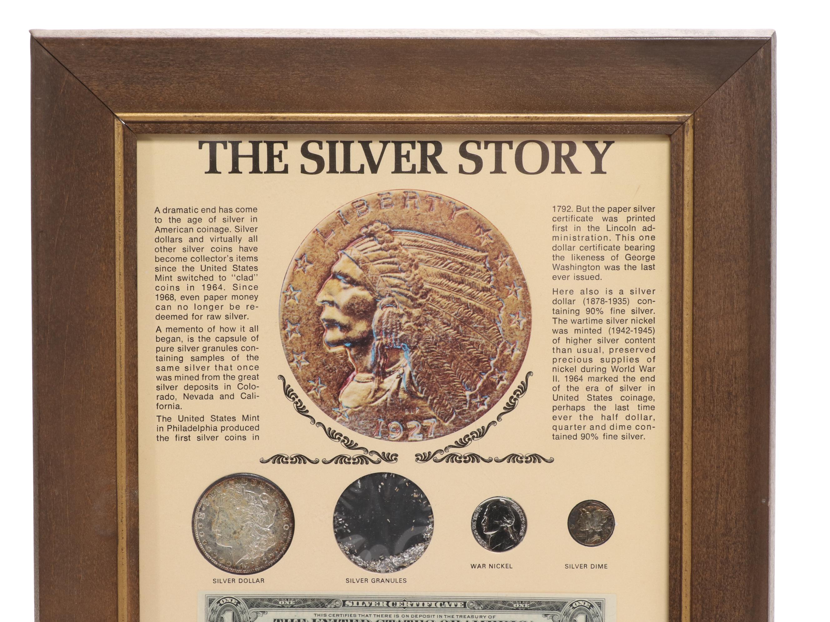 Collection of Framed U.S. Coins and Currency Sets