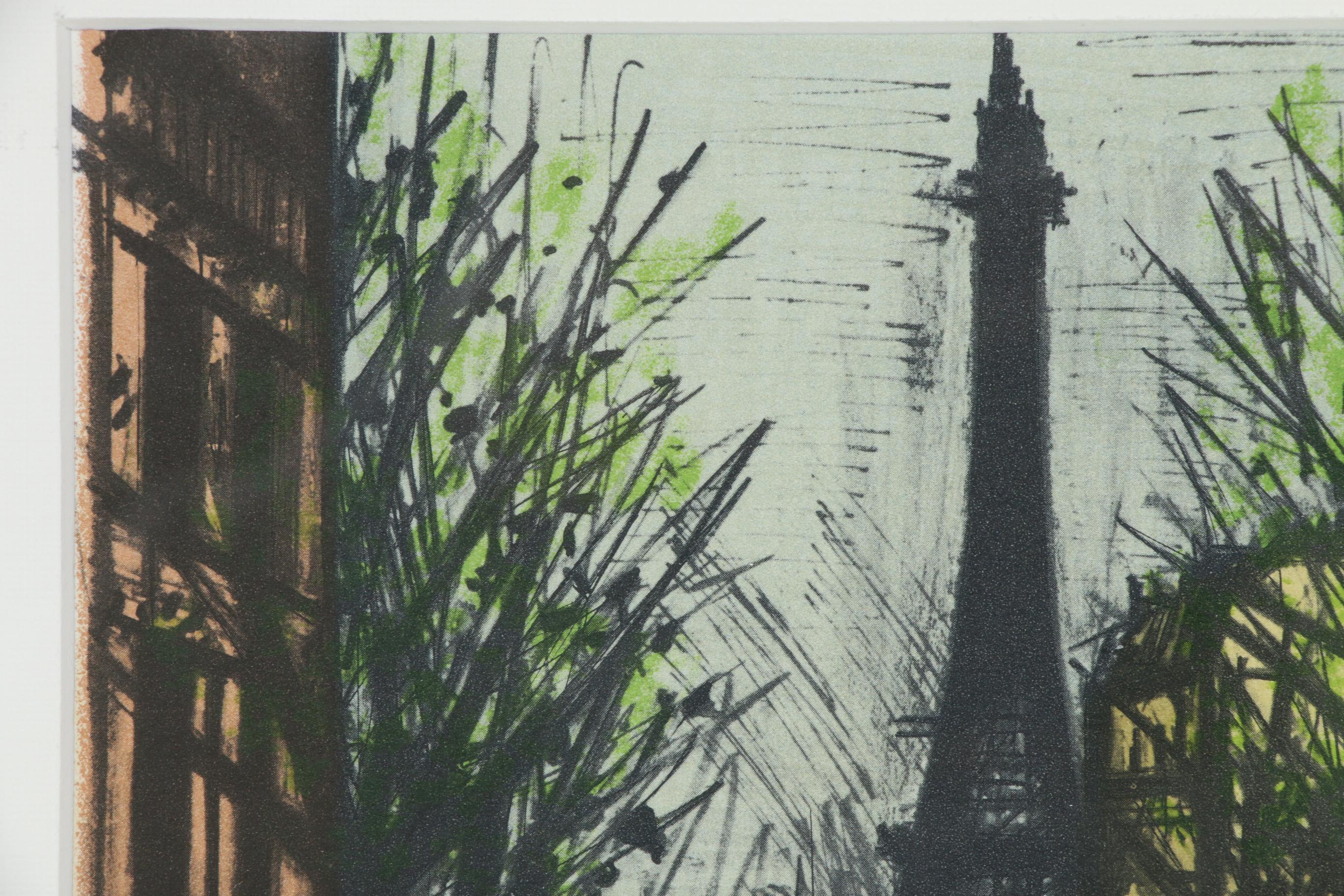 Bernard Buffet Color Lithograph "Paris, La Tour Eiffel", 1967