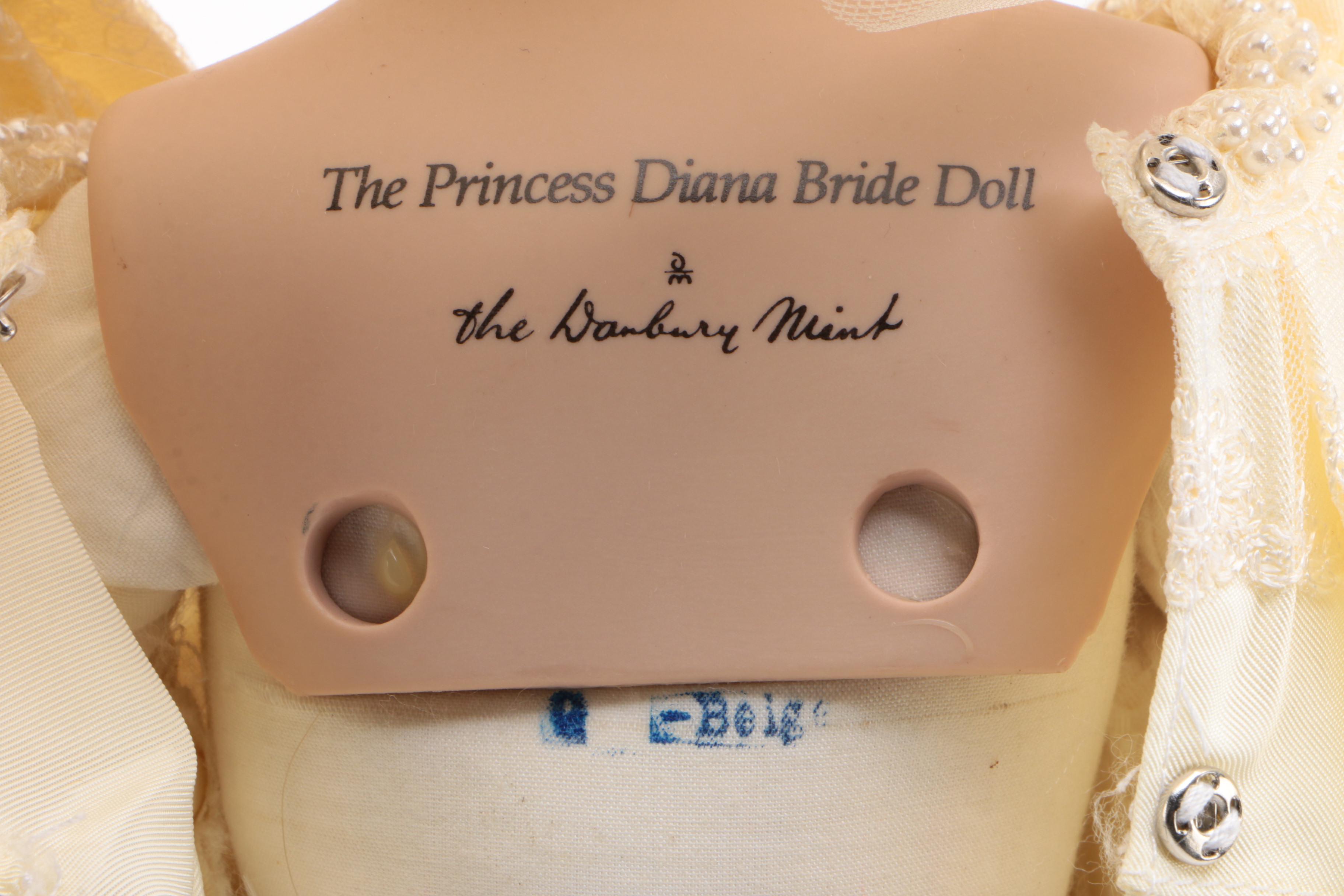 Danbury Mint "Princess Diana Bride" Porcelain Doll with Original Packaging, 1987
