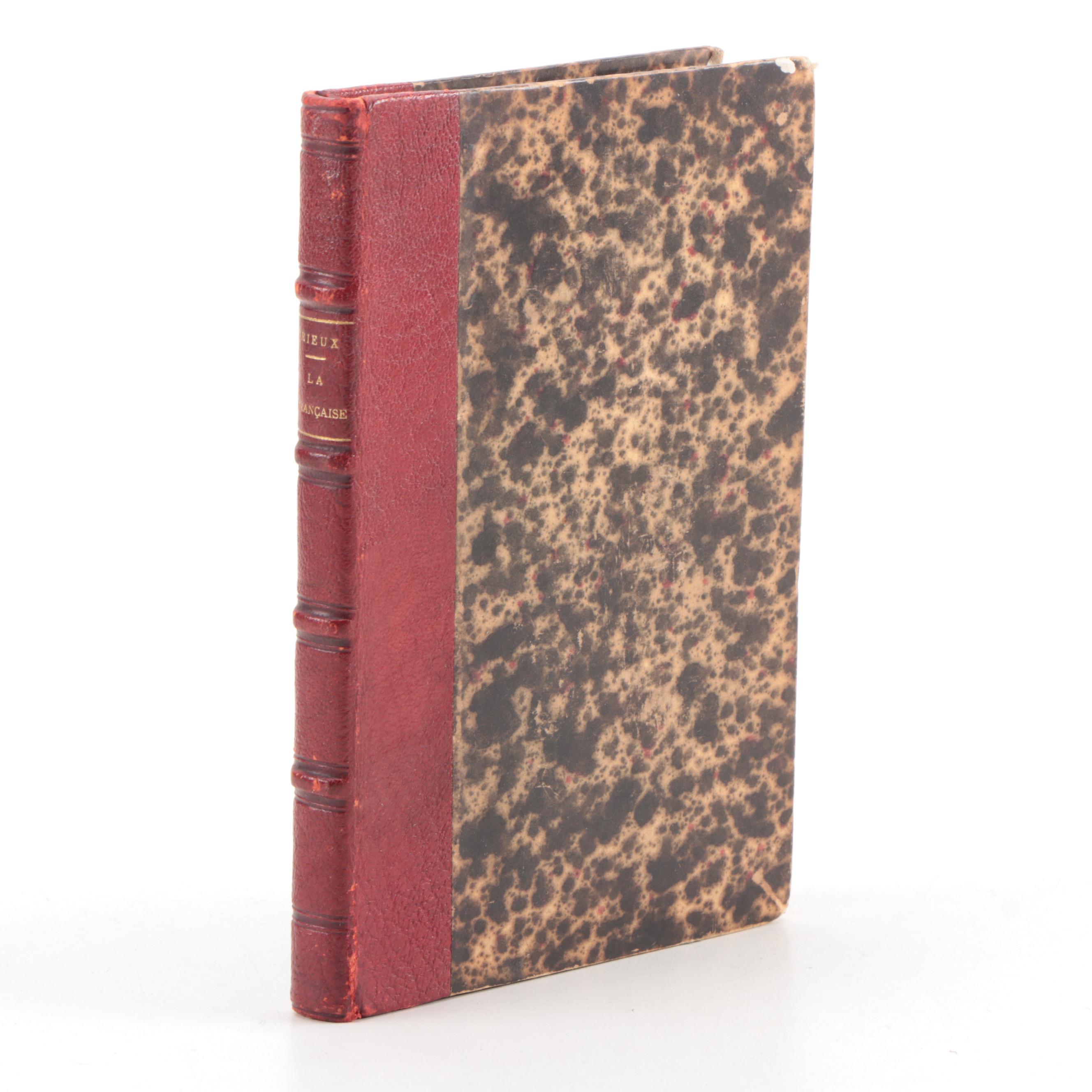 1907 "La Française Comédie En Trois Actes" by Eugene Brieux