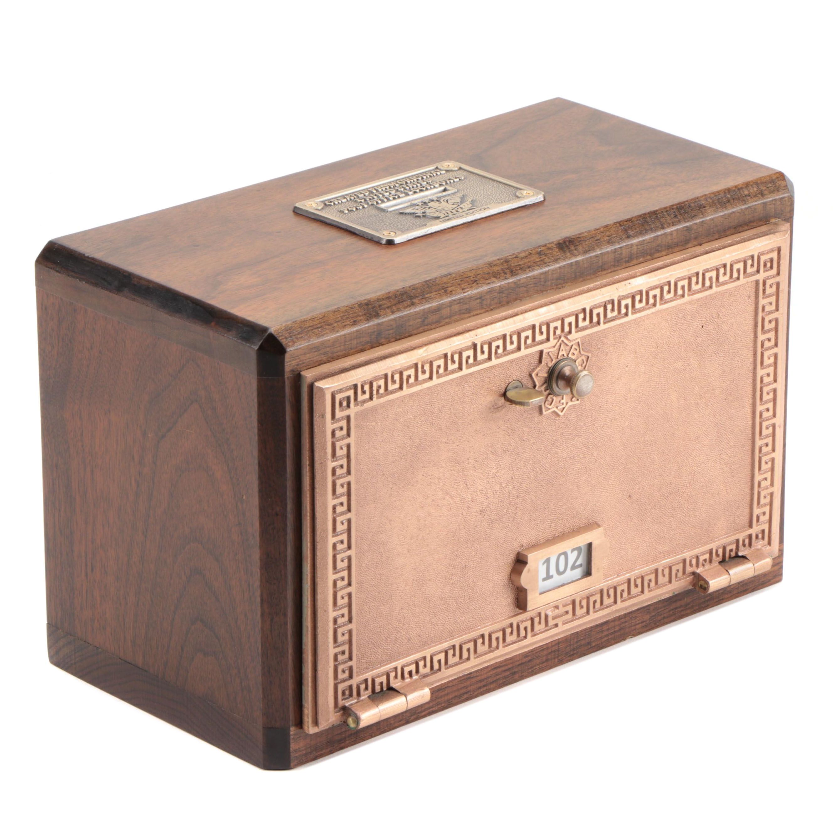 Limited Edition US Post Office Converted Lockbox Bank, Early 20th Century