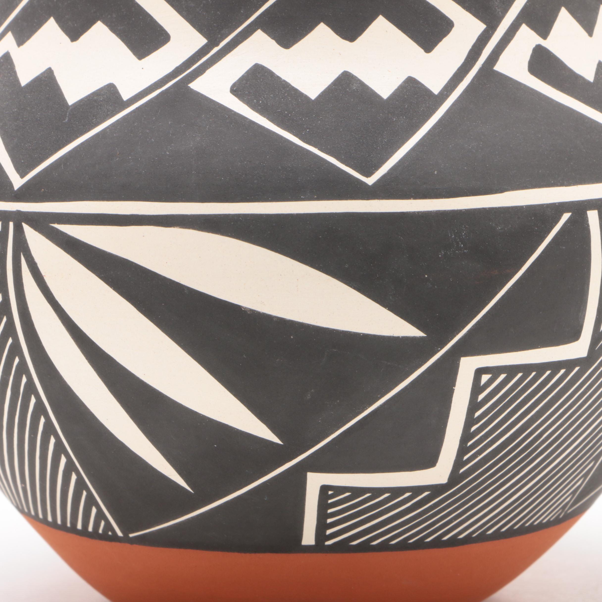 Candelaria Suazo, Santa Clara and A. Garcia, Acoma Pots and Another