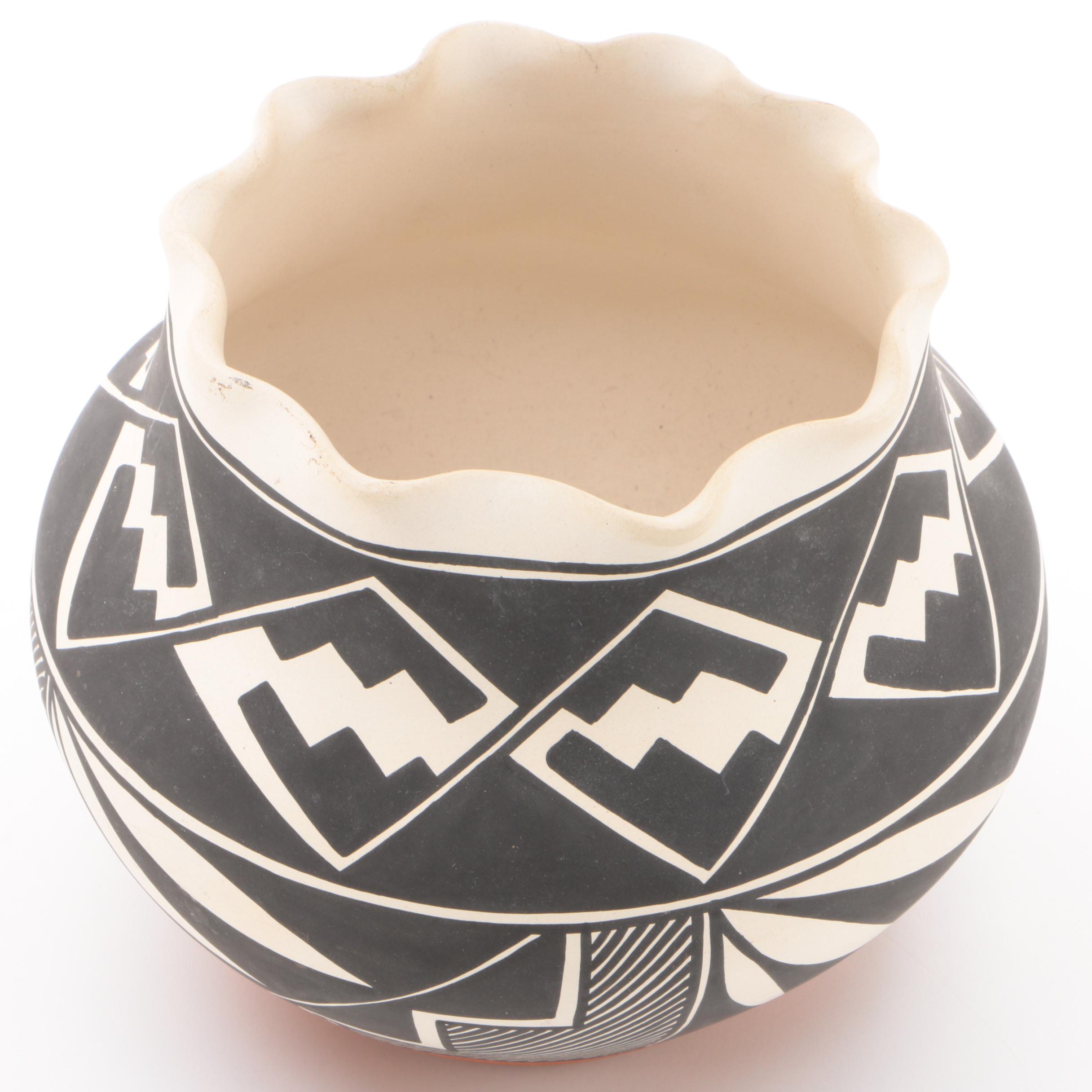 Candelaria Suazo, Santa Clara and A. Garcia, Acoma Pots and Another