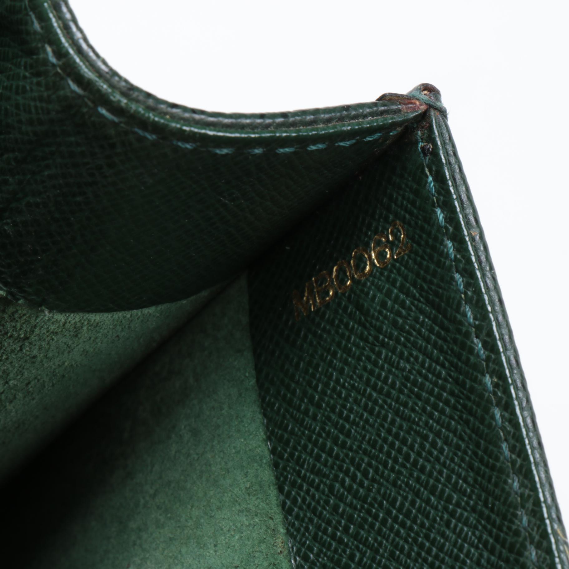 Louis Vuitton Epicea Green Taiga Porte-Document Angara Briefcase Bag