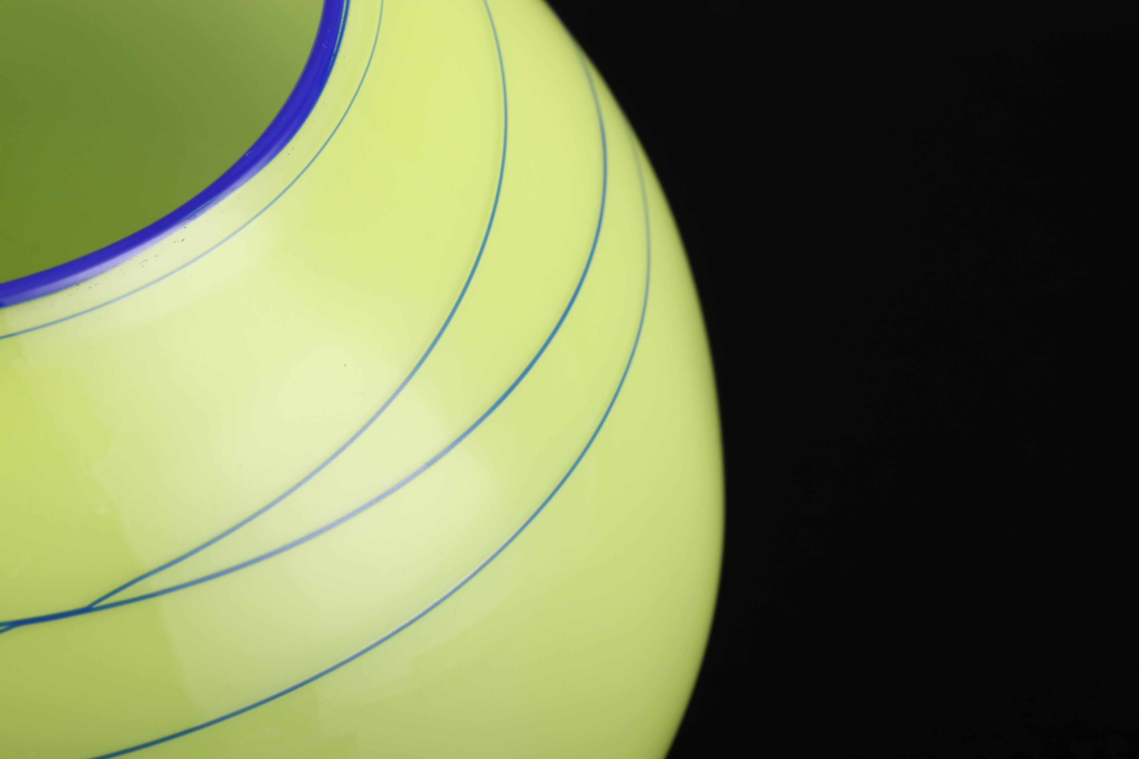 Dale Chihuly Studio Edition Art Glass "Citron Basket", 2002