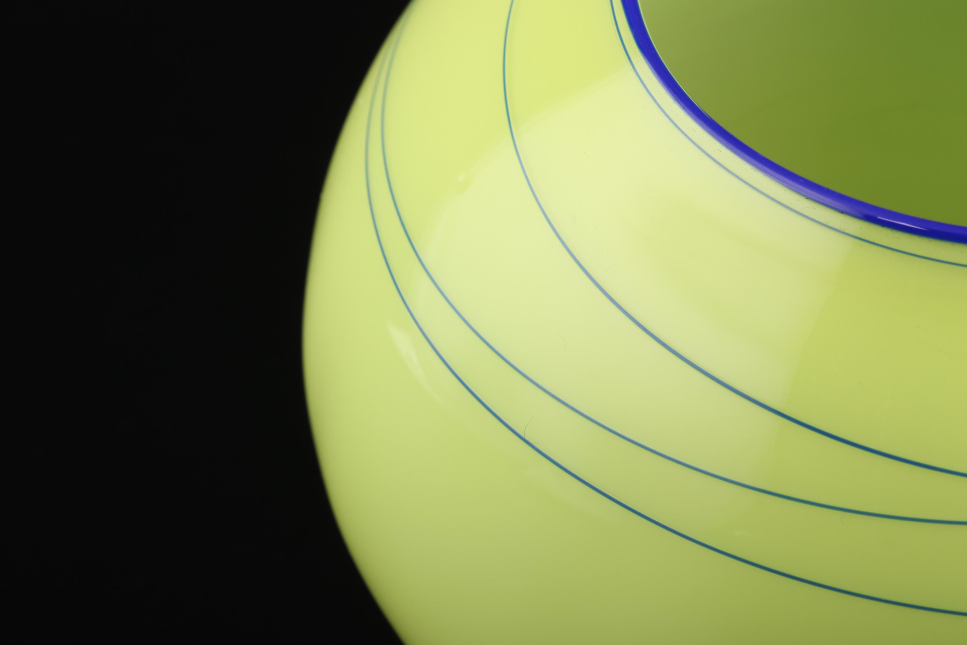 Dale Chihuly Studio Edition Art Glass "Citron Basket", 2002