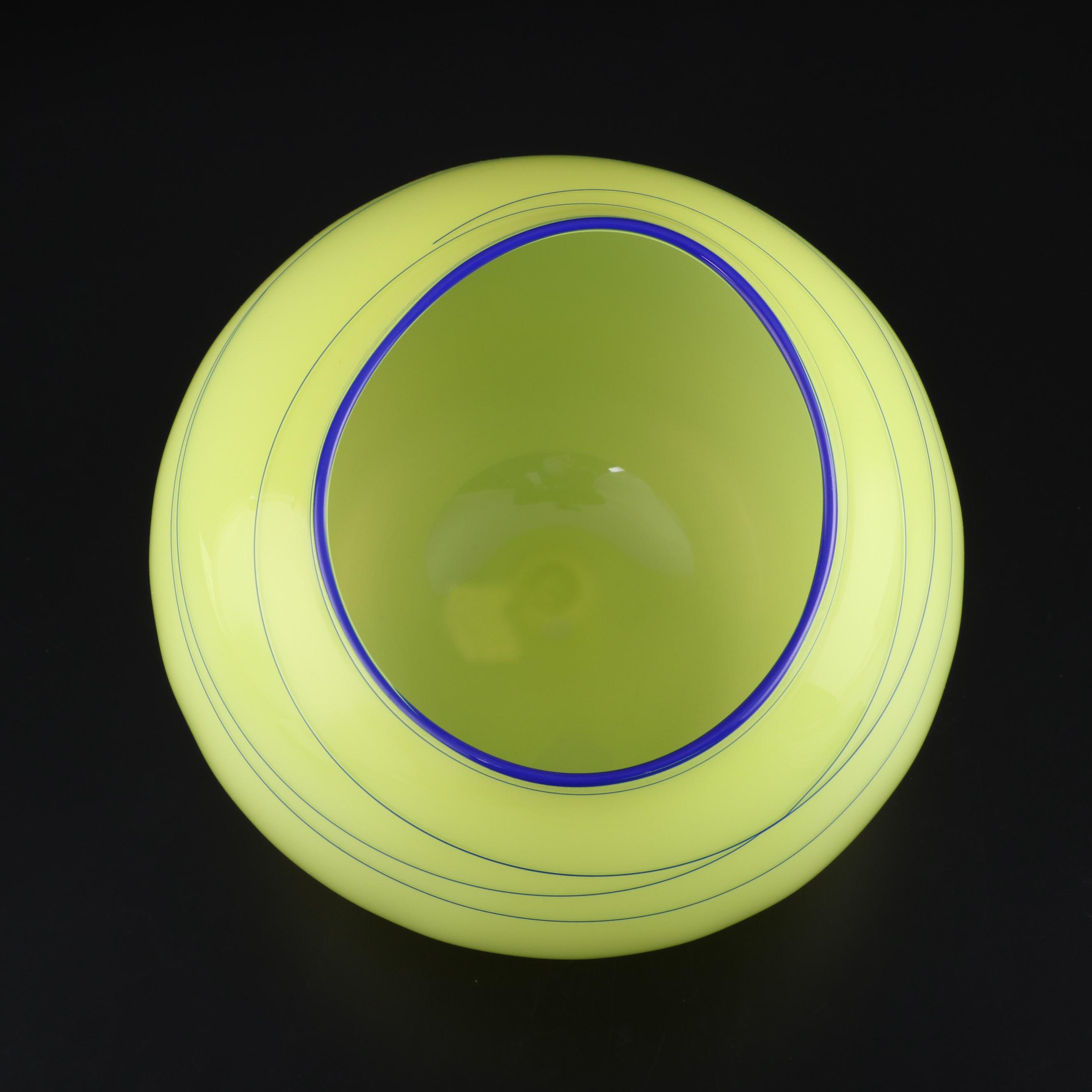 Dale Chihuly Studio Edition Art Glass "Citron Basket", 2002