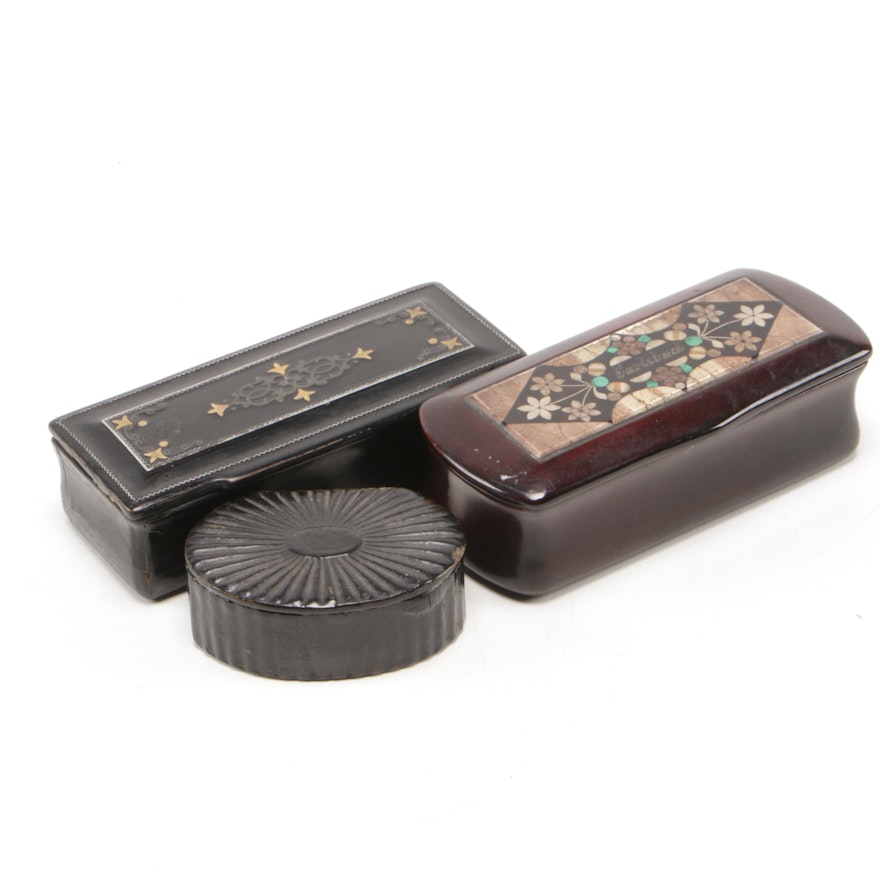 Three Snuff Boxes, 19th Century