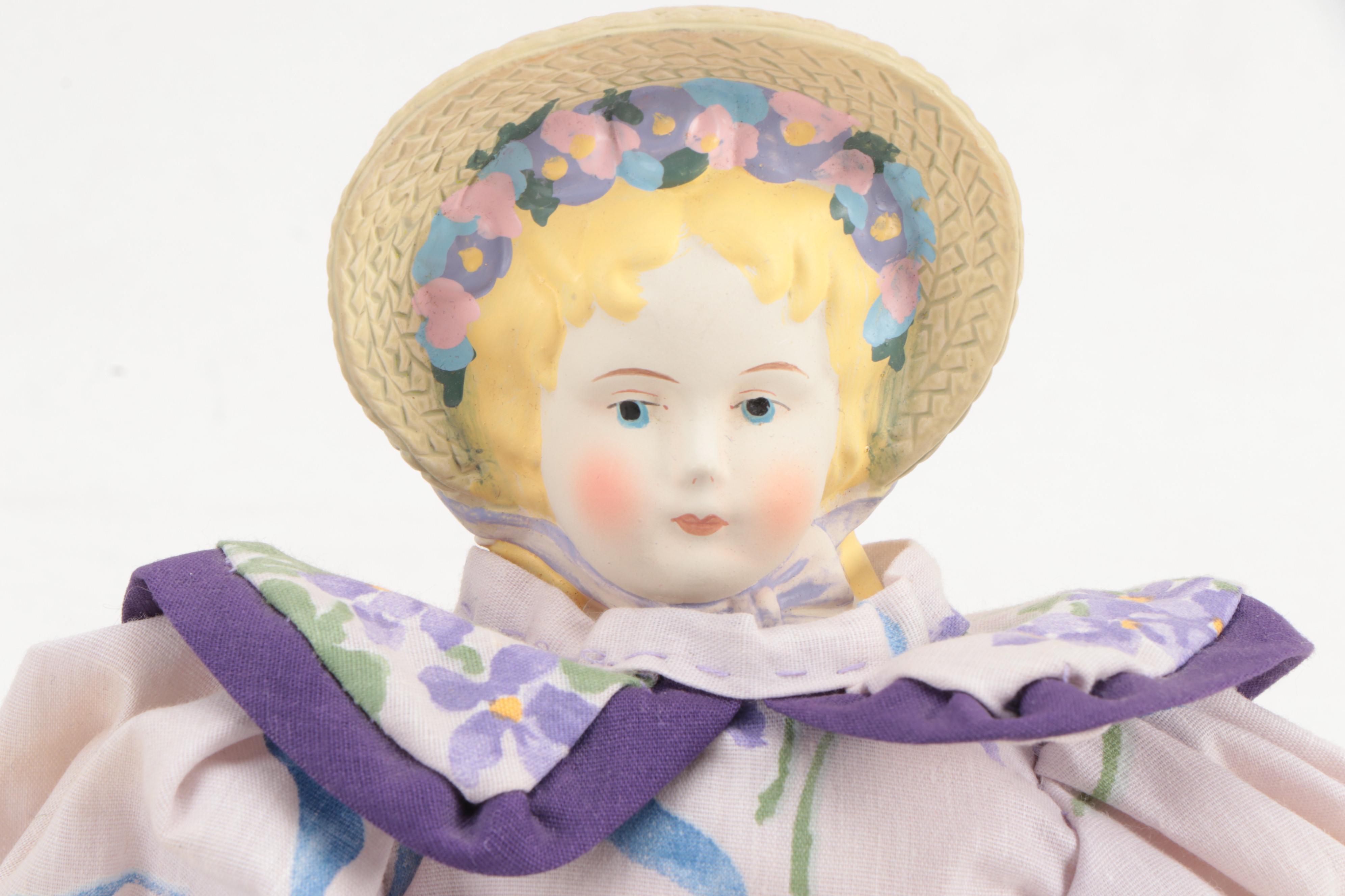 Daisy Kingdom "Sarah Jane" Victorian Style Doll and More, Late 20th Century