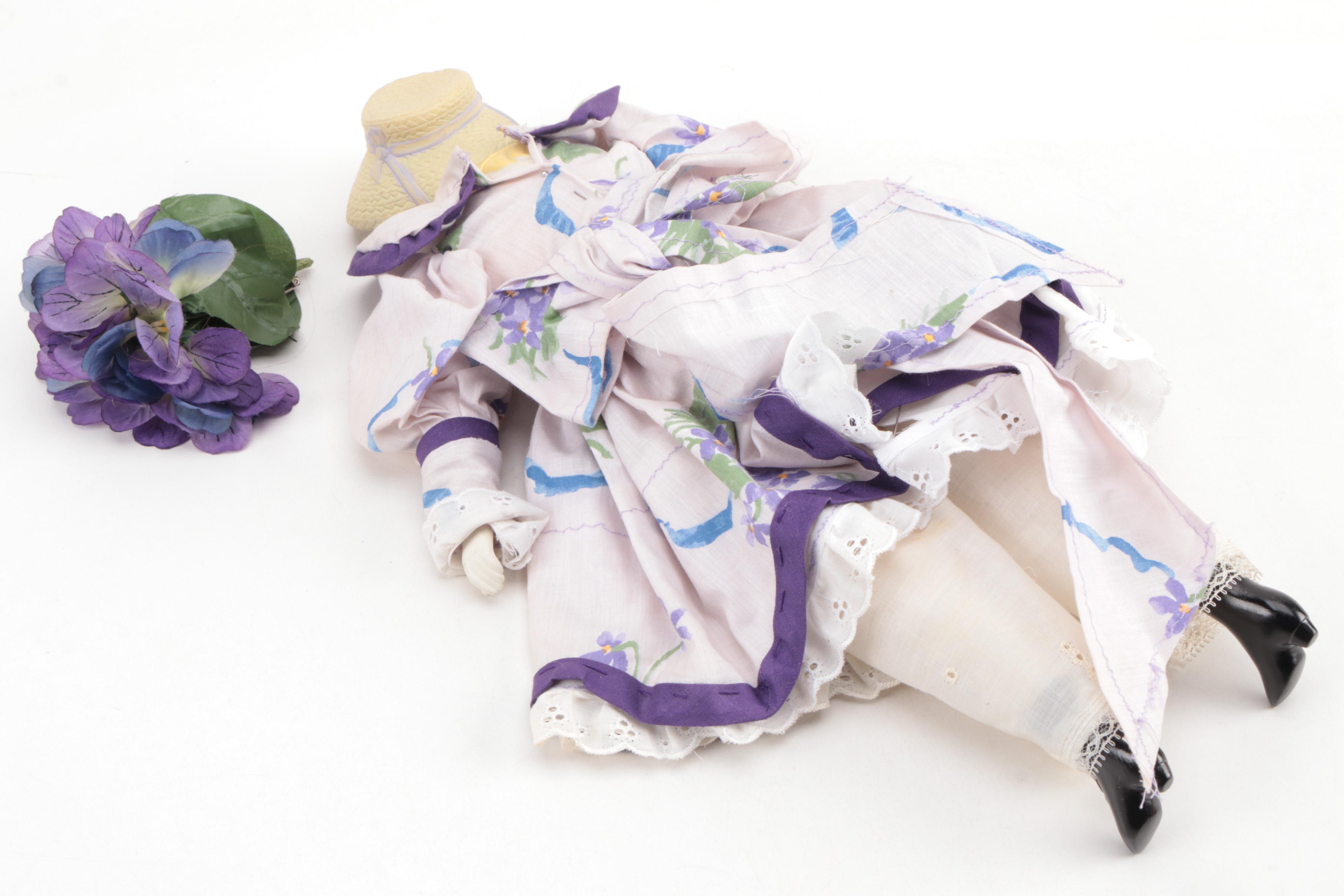 Daisy Kingdom "Sarah Jane" Victorian Style Doll and More, Late 20th Century