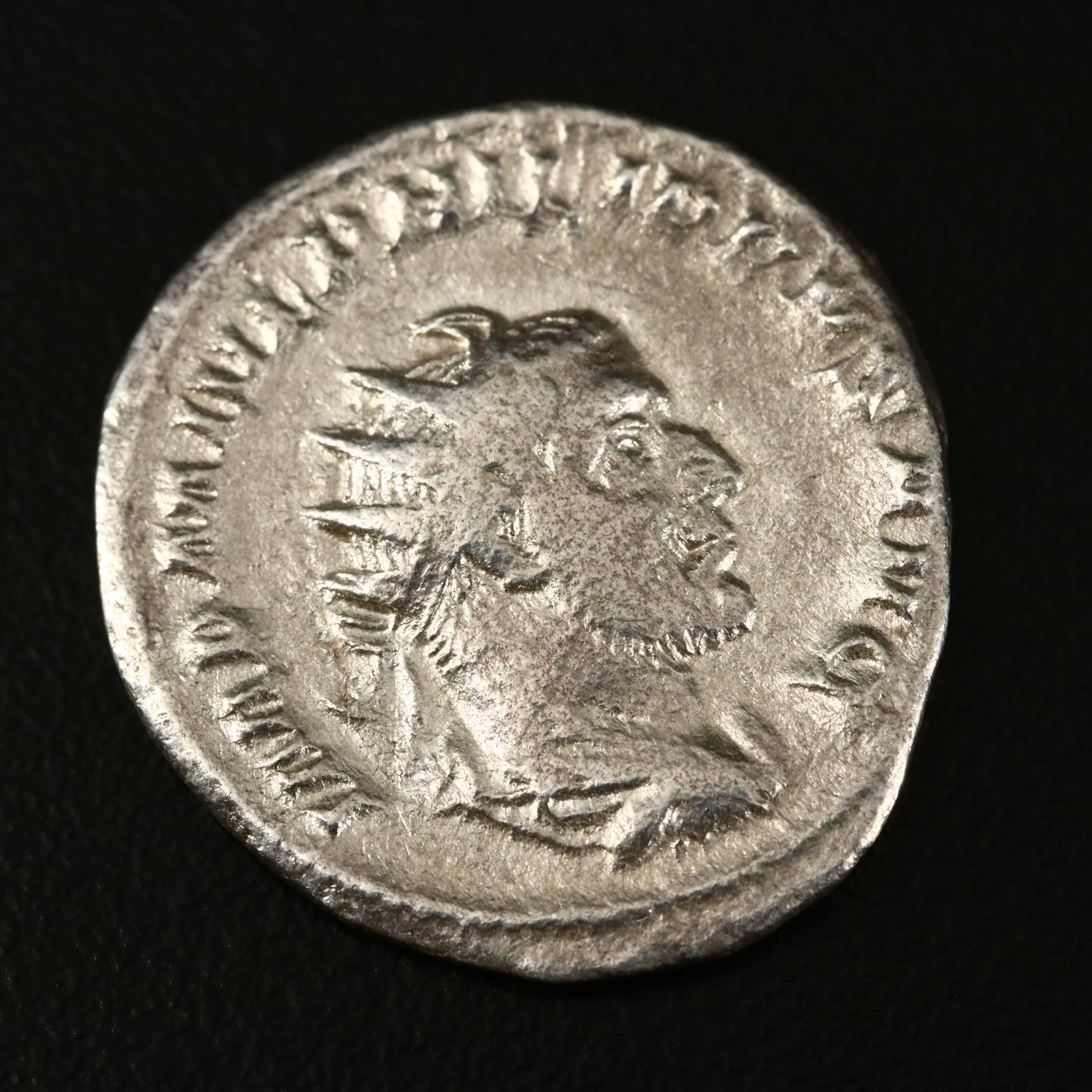 Ancient Roman Imperial AR Antoninianus Coin of Philip I "The Arab", ca. 247 A.D.