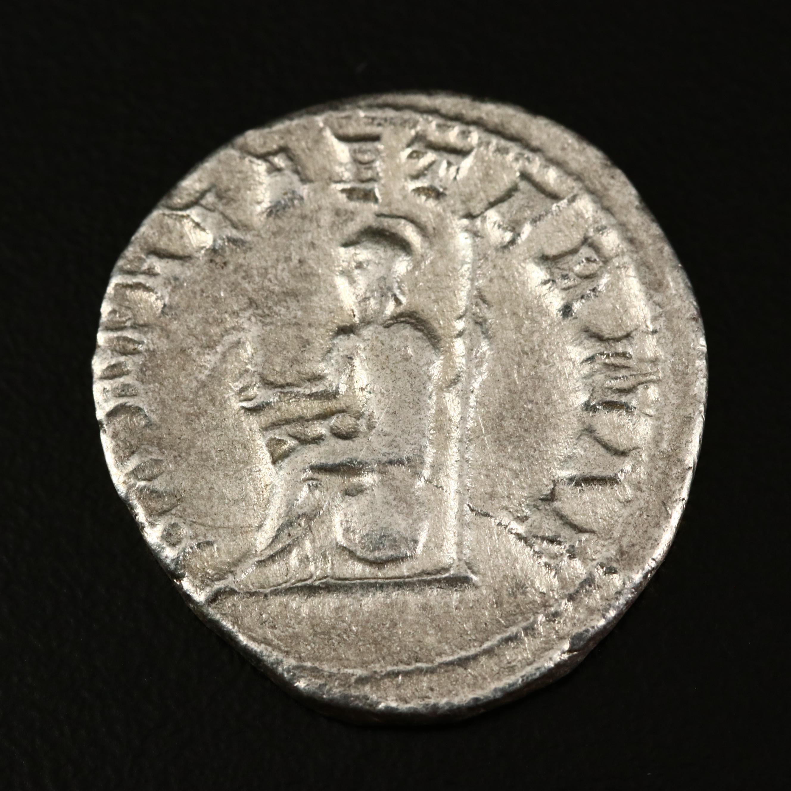 Ancient Roman Imperial AR Antoninianus Coin of Philip I "The Arab", ca. 247 A.D.
