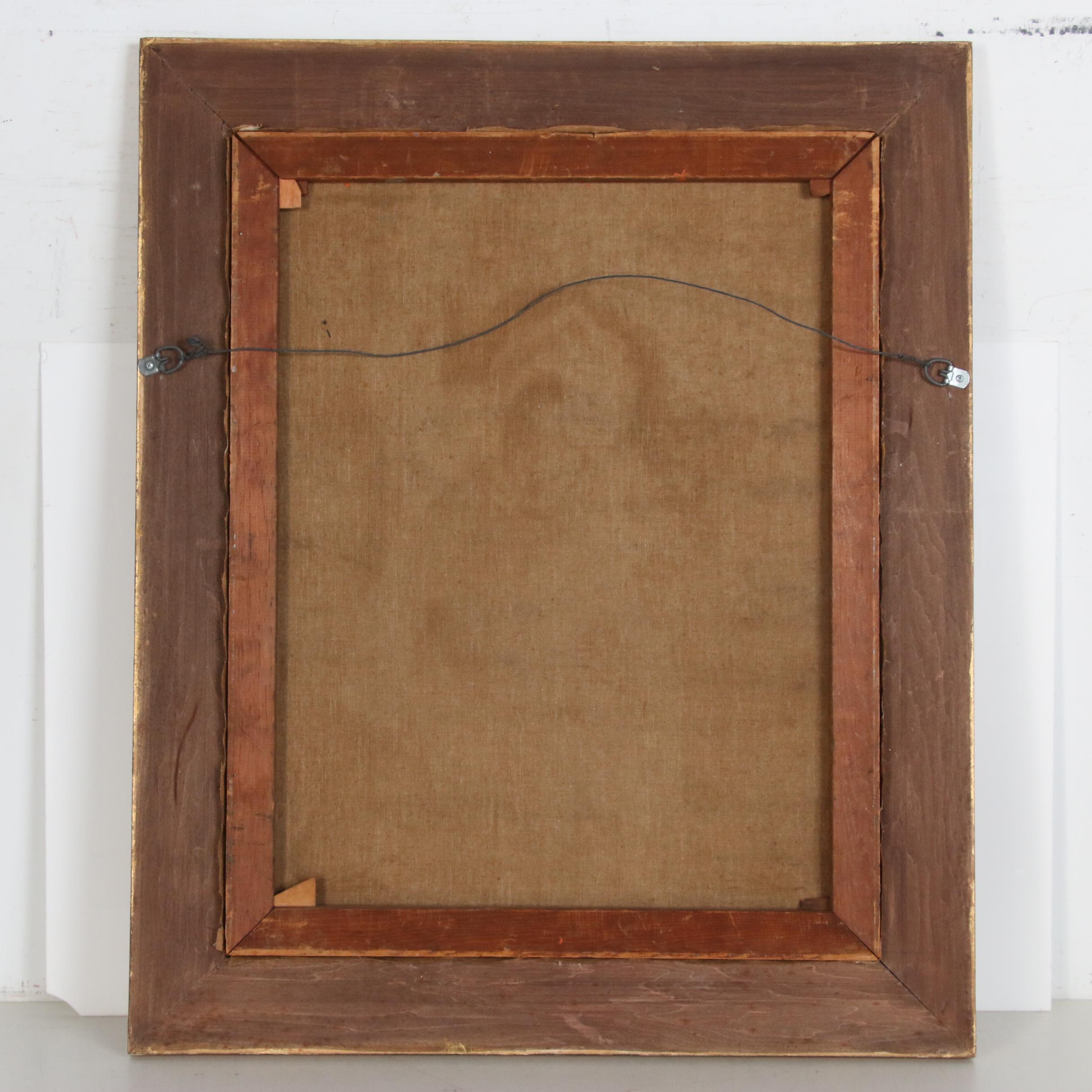 Anna Elkan Meltzer Genre Oil Painting of Ice Skater