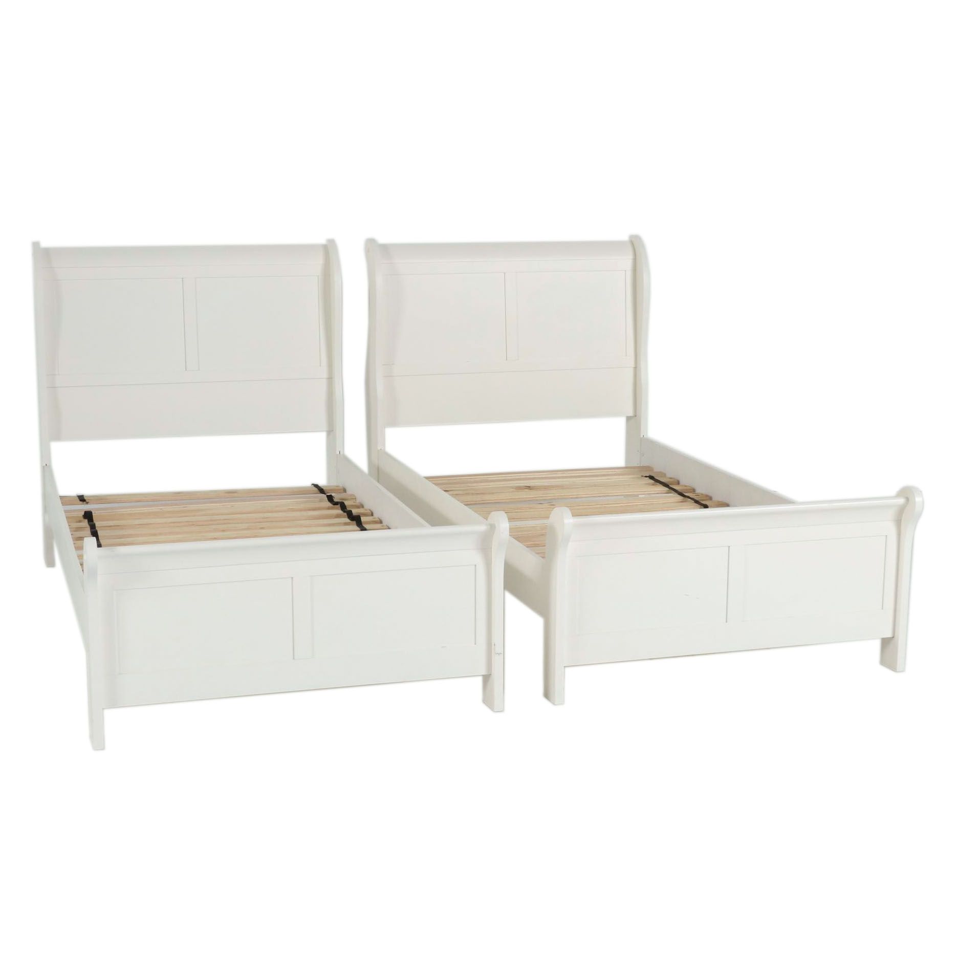 Signature Design for Ashley Furniture White-Painted Twin Sized Bed Frames