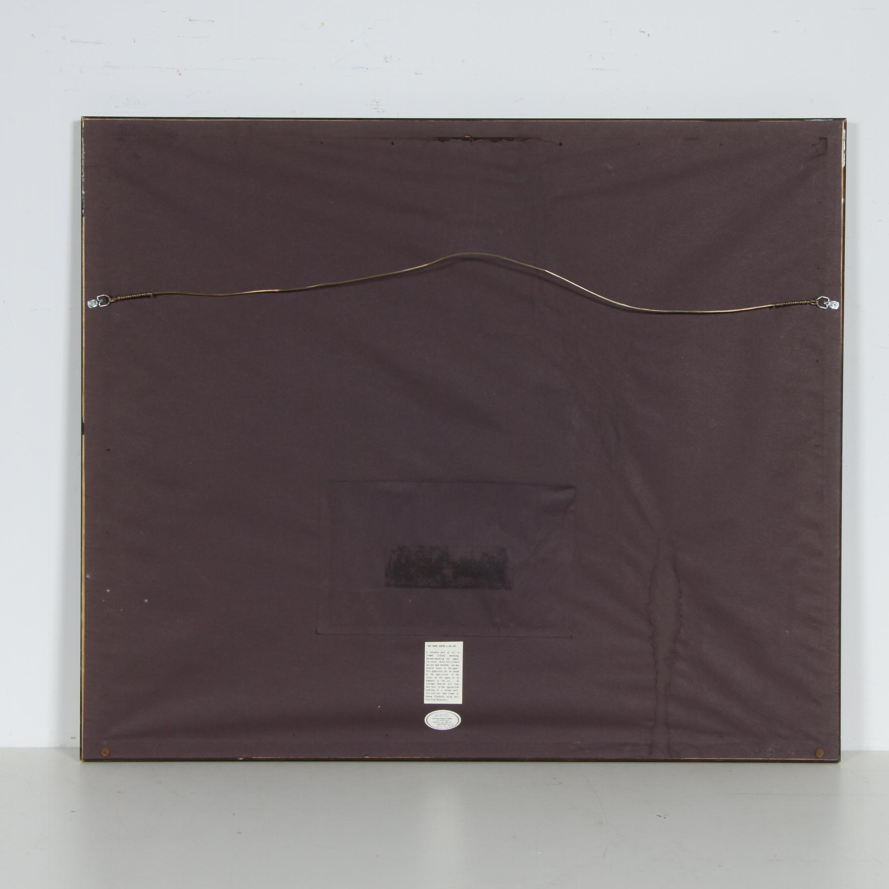 Robert Bateman Offset Lithograph "Midnight - Black Wolf", Late 20th Century