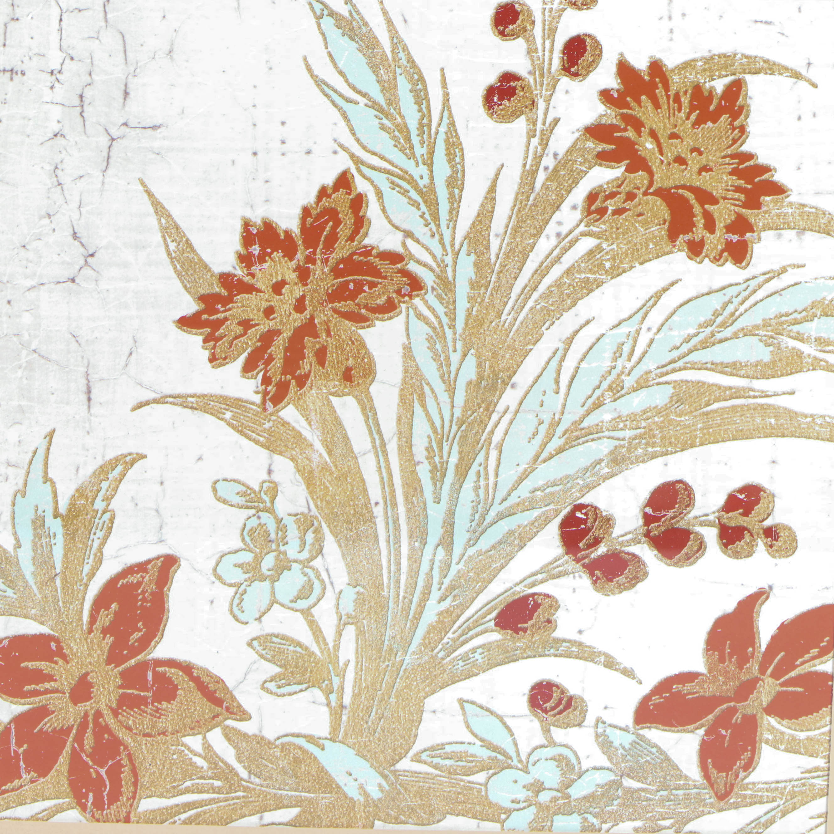 Offset Lithographs after Morgan Yamada "Garden Tiles II" and "Garden Tiles III"