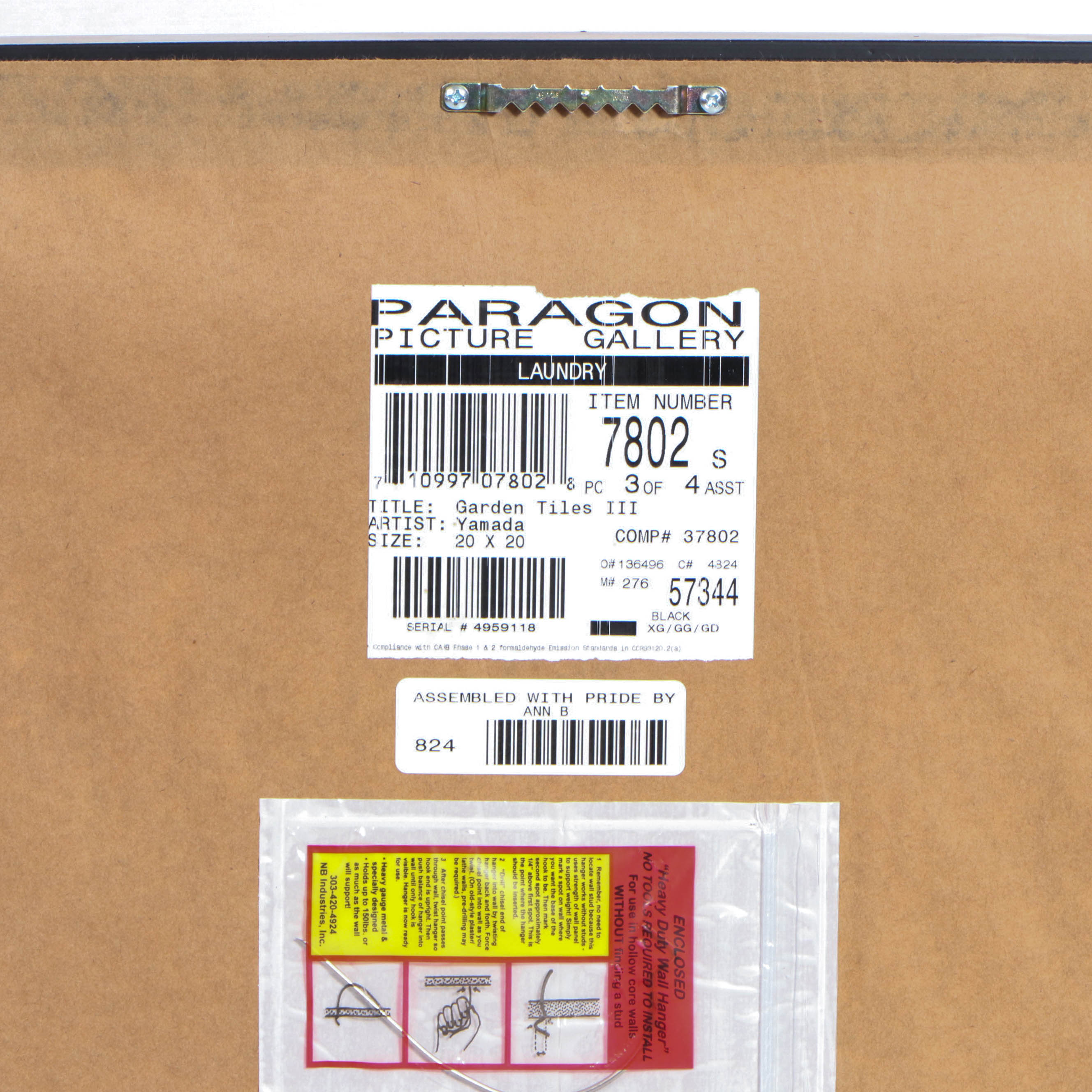 Offset Lithographs after Morgan Yamada "Garden Tiles II" and "Garden Tiles III"