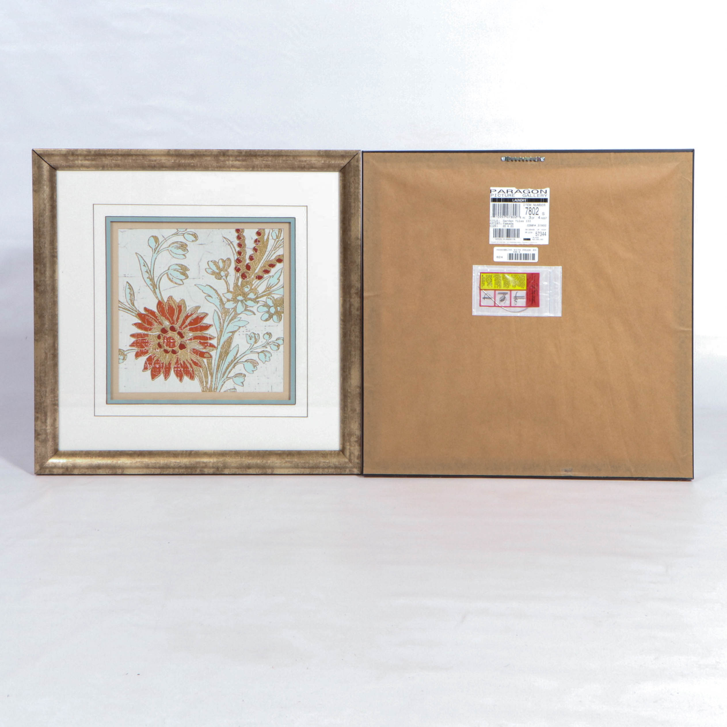 Offset Lithographs after Morgan Yamada "Garden Tiles II" and "Garden Tiles III"