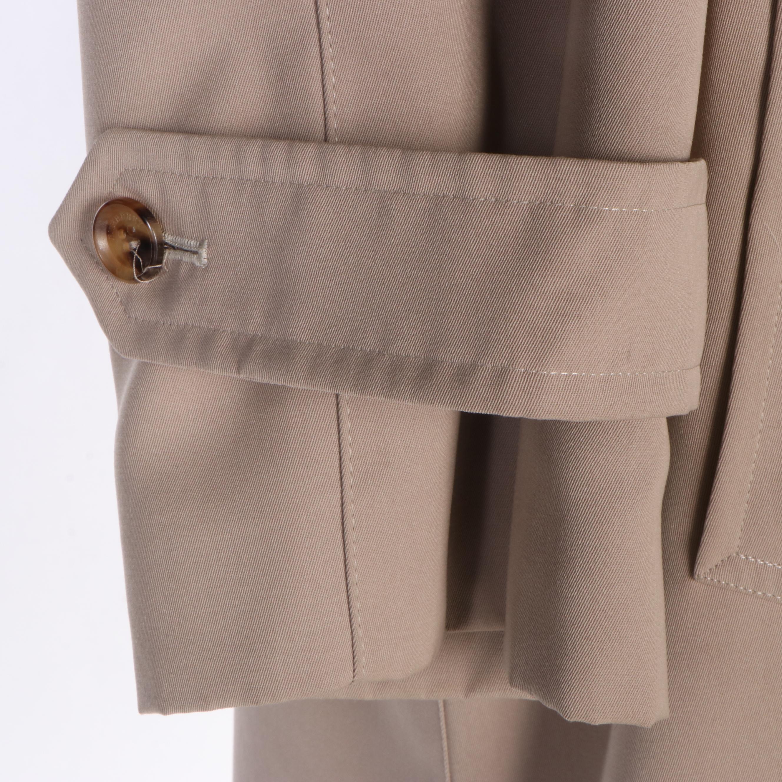 Men's Burberry Lawrence Gabardine Raincoat with Belt and Removable Wool Liner
