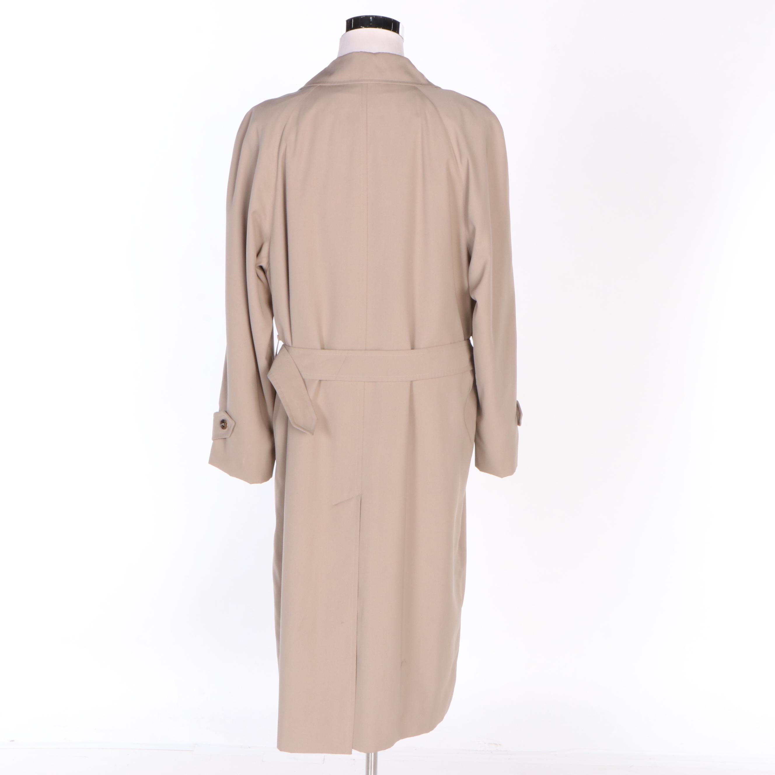 Men's Burberry Lawrence Gabardine Raincoat with Belt and Removable Wool Liner