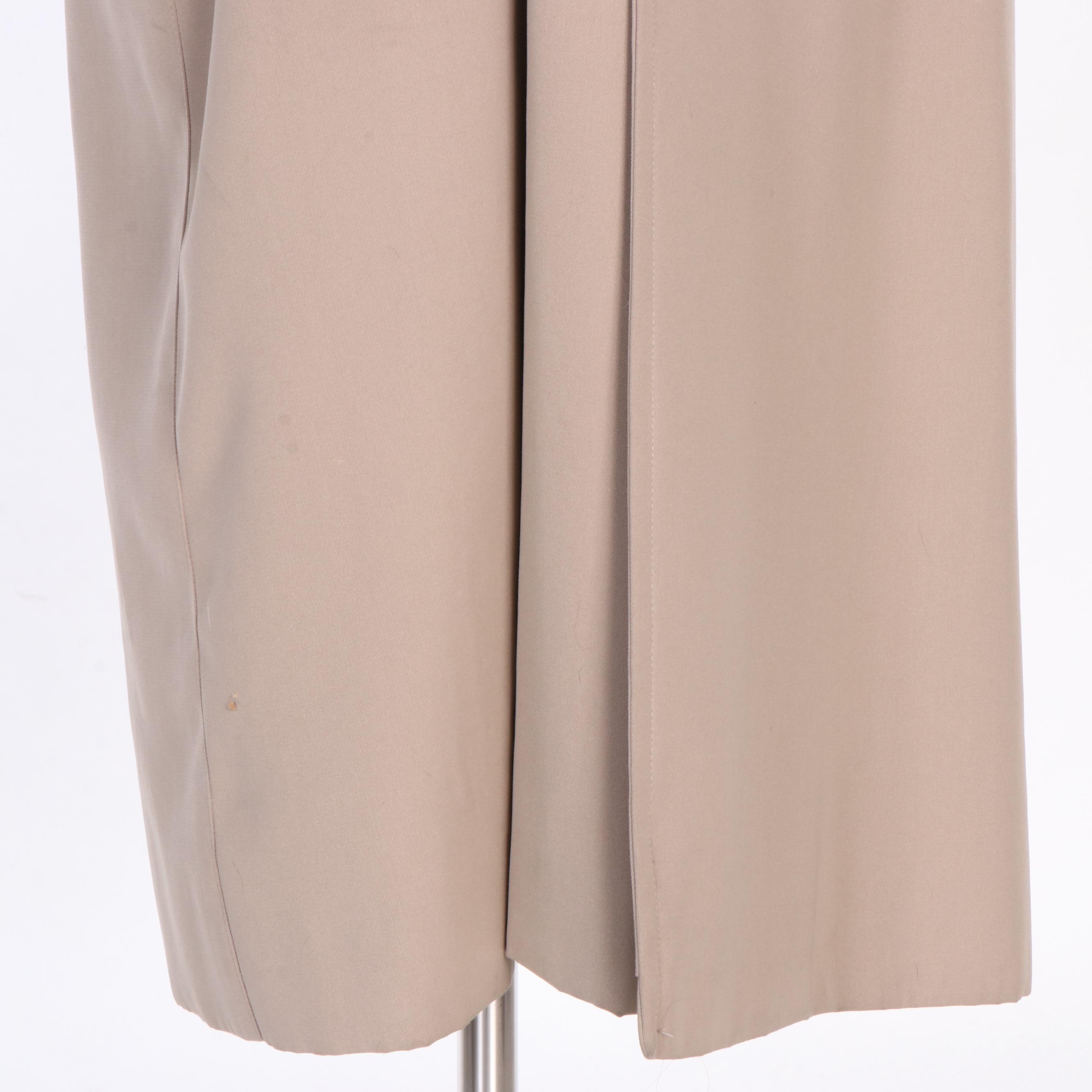 Men's Burberry Lawrence Gabardine Raincoat with Belt and Removable Wool Liner