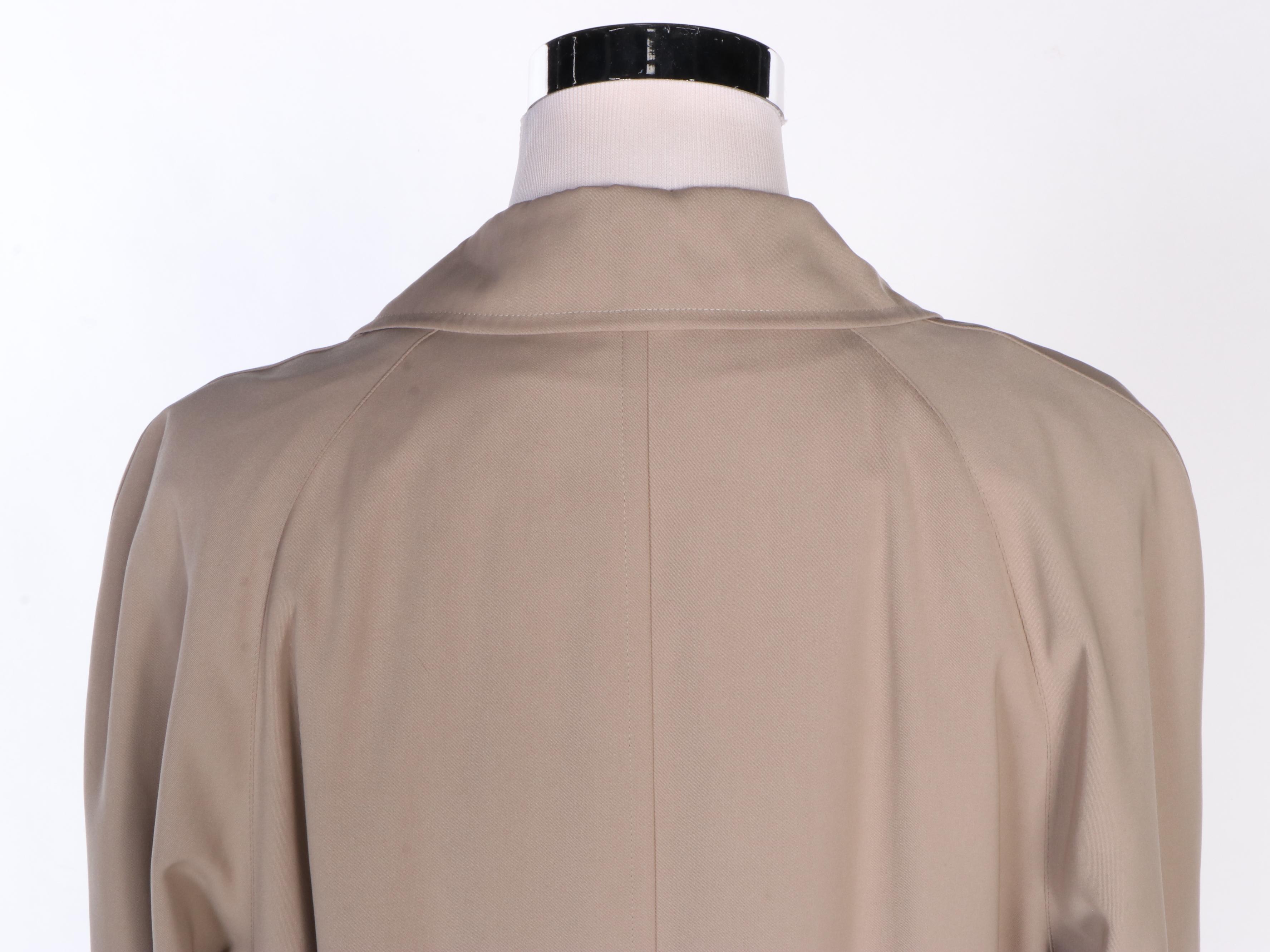 Men's Burberry Lawrence Gabardine Raincoat with Belt and Removable Wool Liner