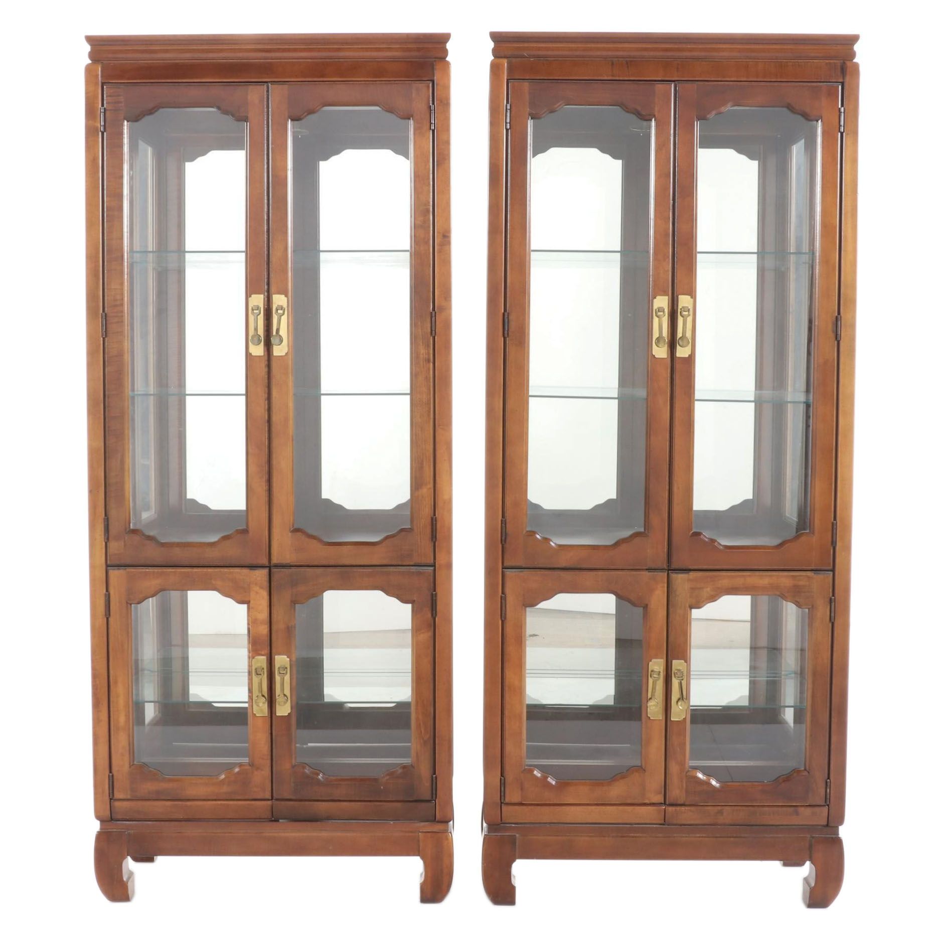 Chinese Style Illuminated Display Cabinets