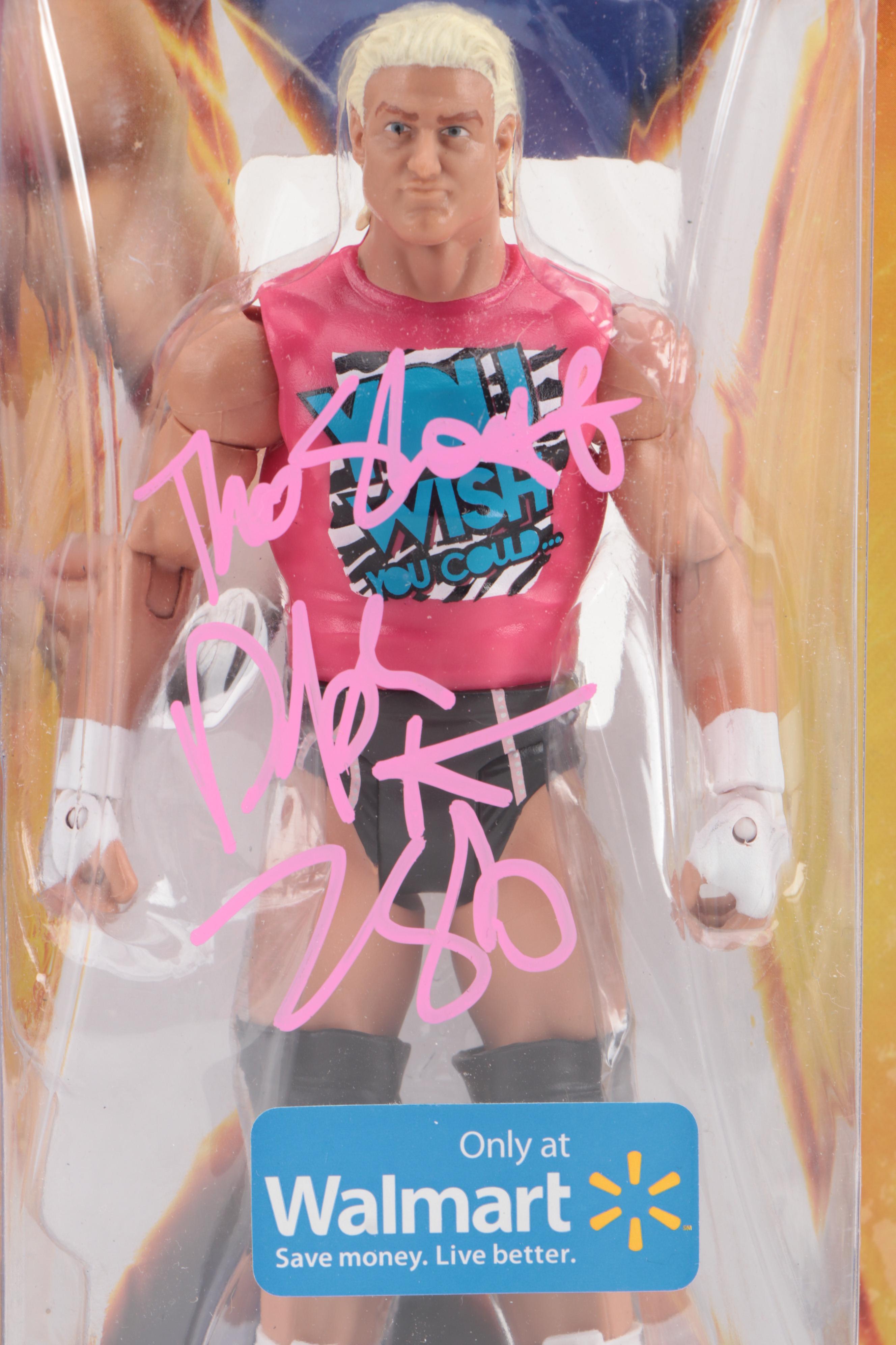 Mattel Wrestling "Superstars" Action Figures with Ziggler and Slater Autographs