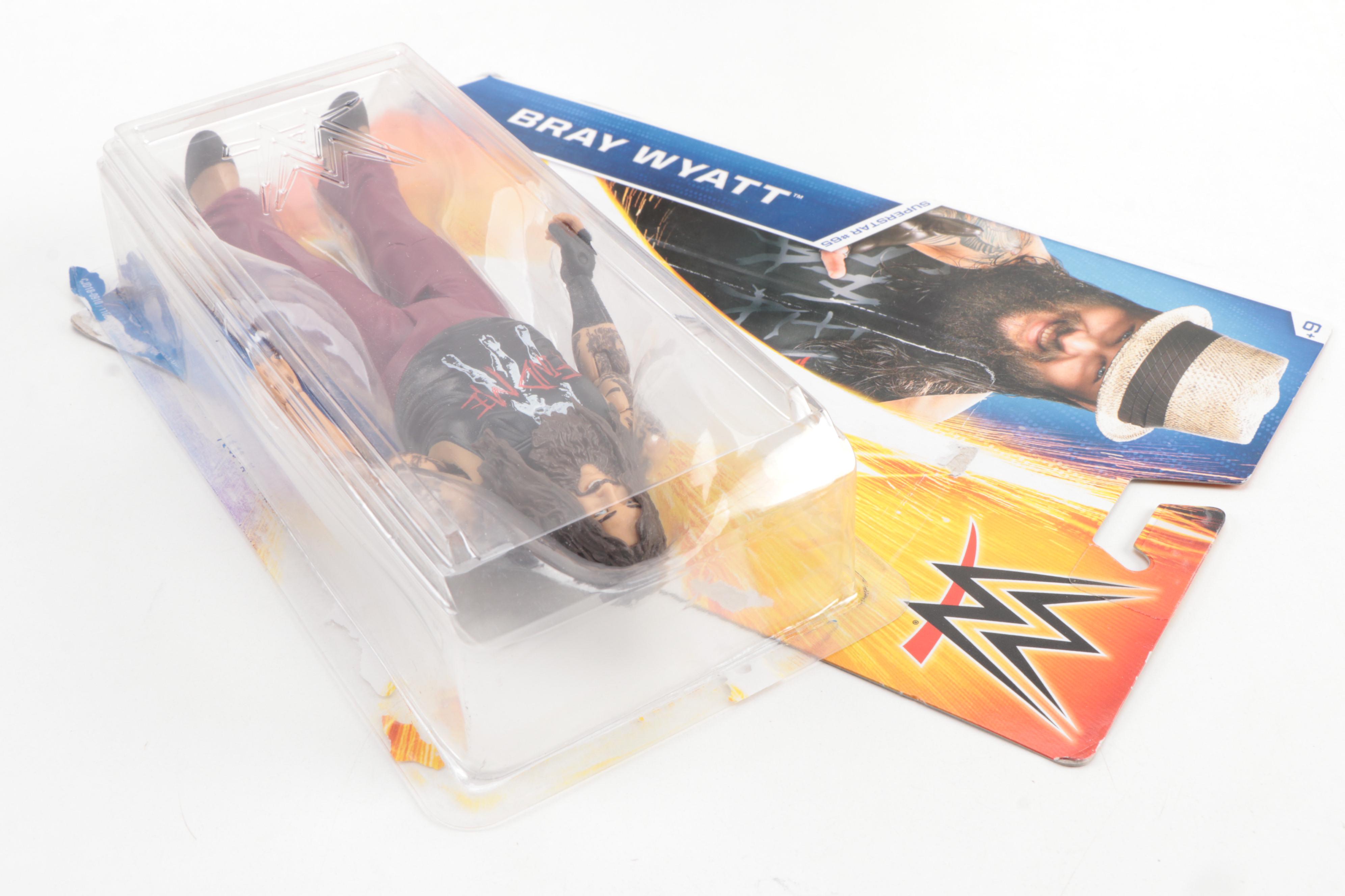 Mattel Wrestling "Superstars" Action Figures with Ziggler and Slater Autographs