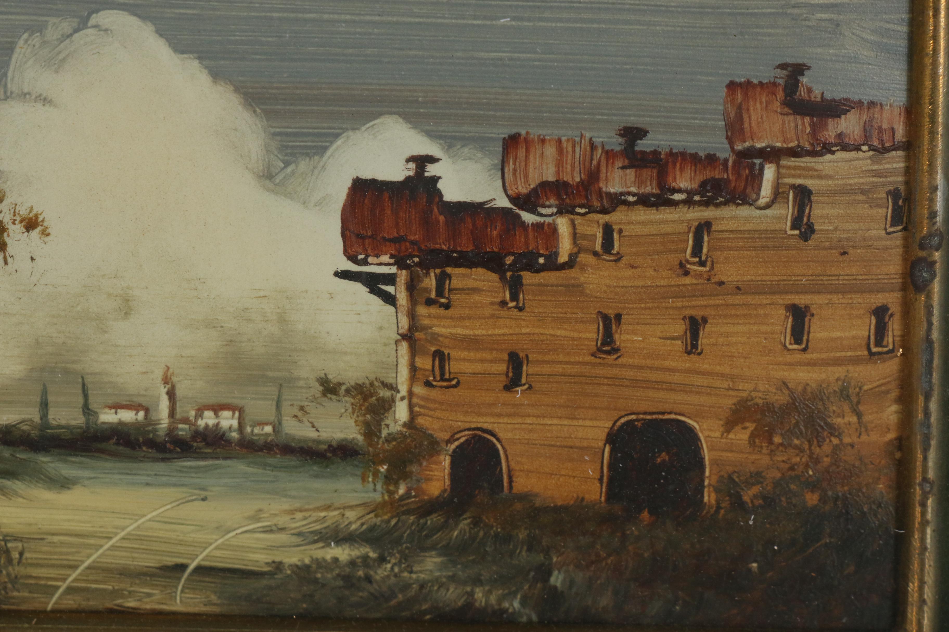 R. Comel Landscape Oil Painting