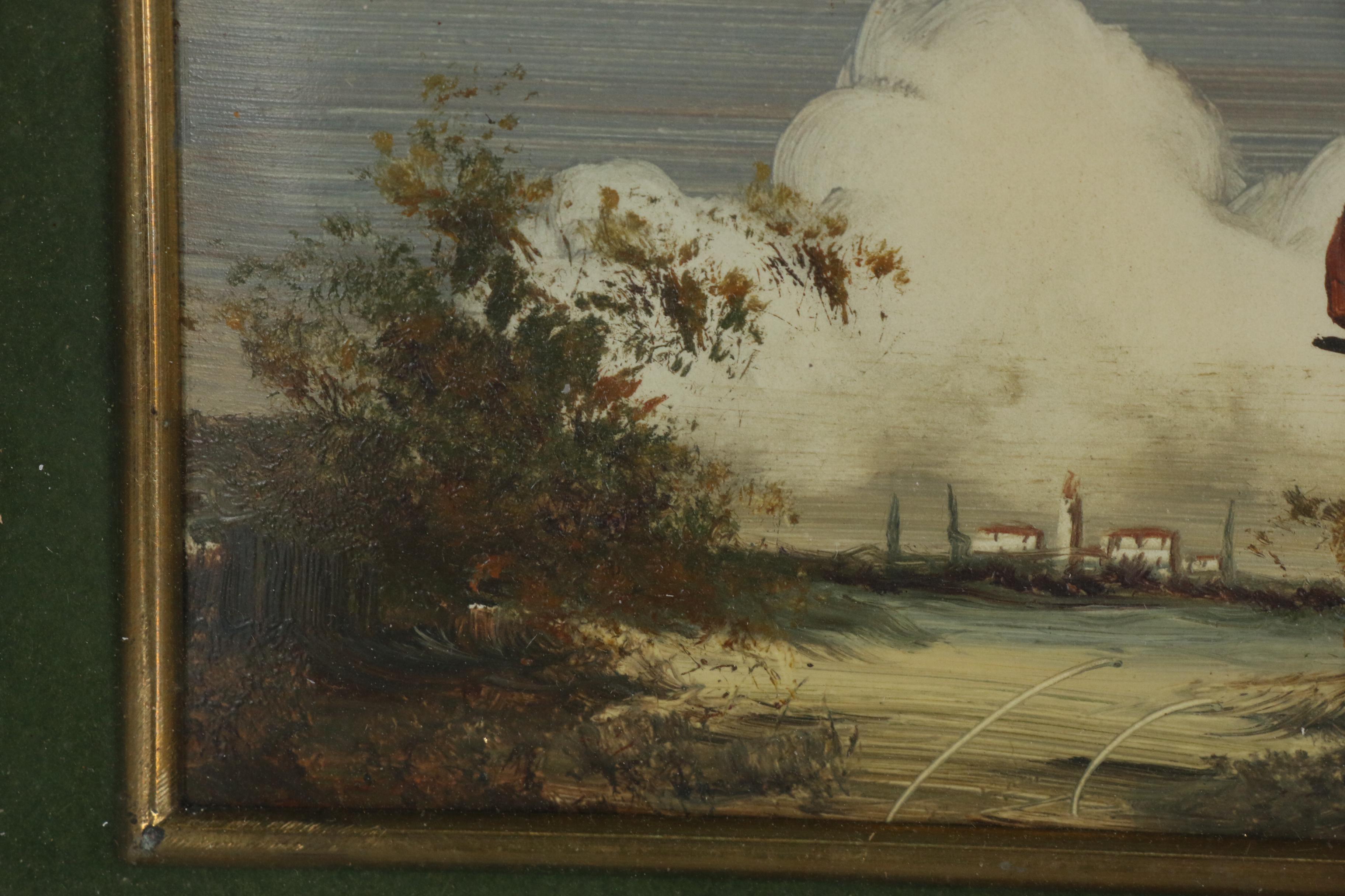 R. Comel Landscape Oil Painting