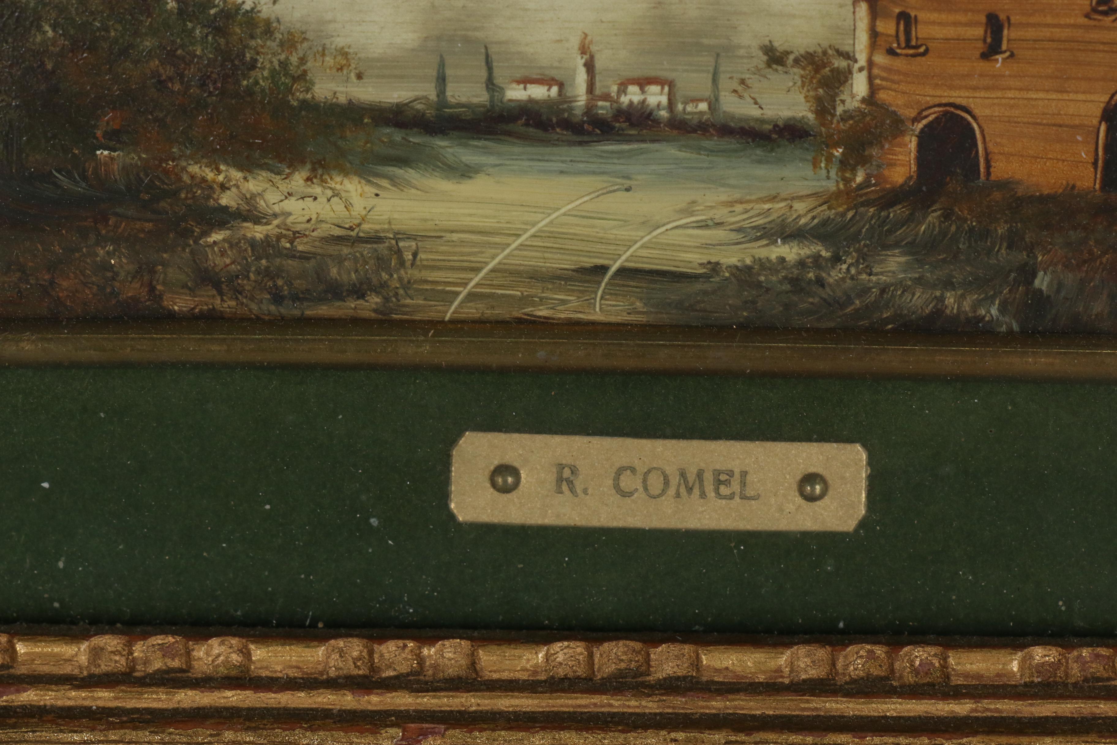 R. Comel Landscape Oil Painting