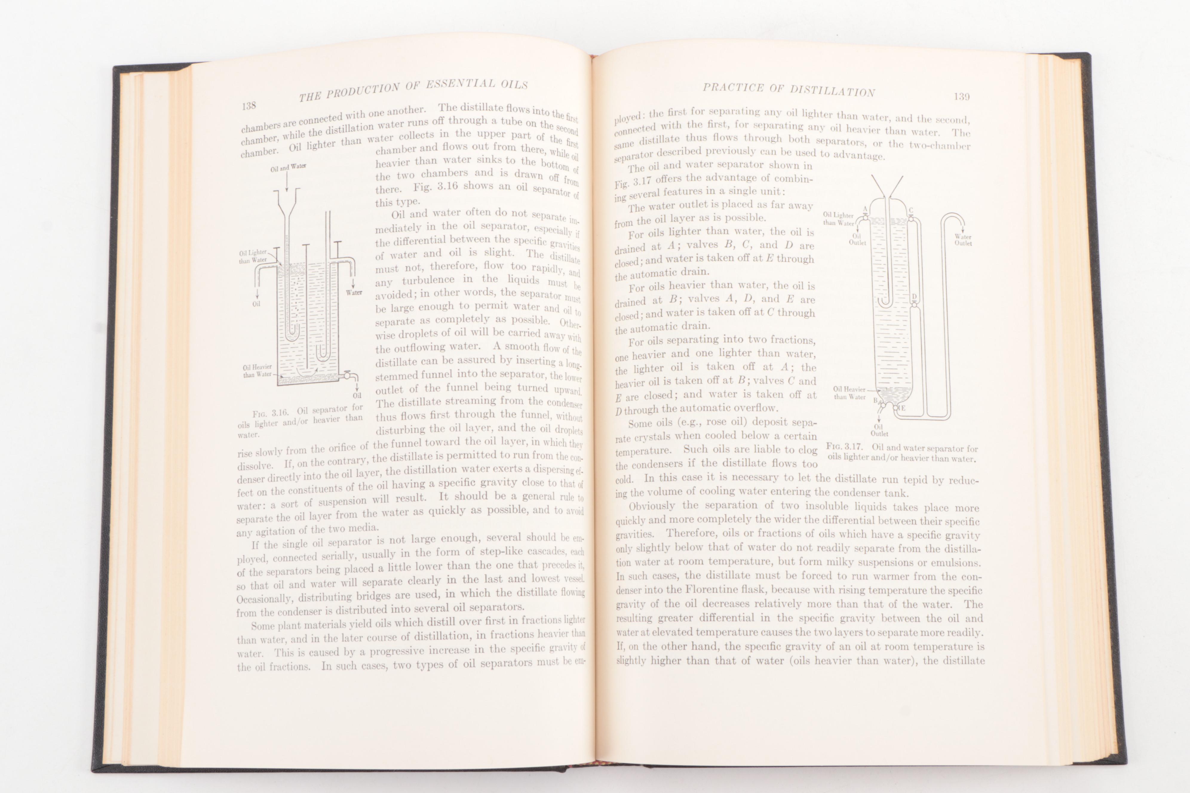 First Edition "The Essential Oils" by Ernest Guenther, Complete Six Volume Set