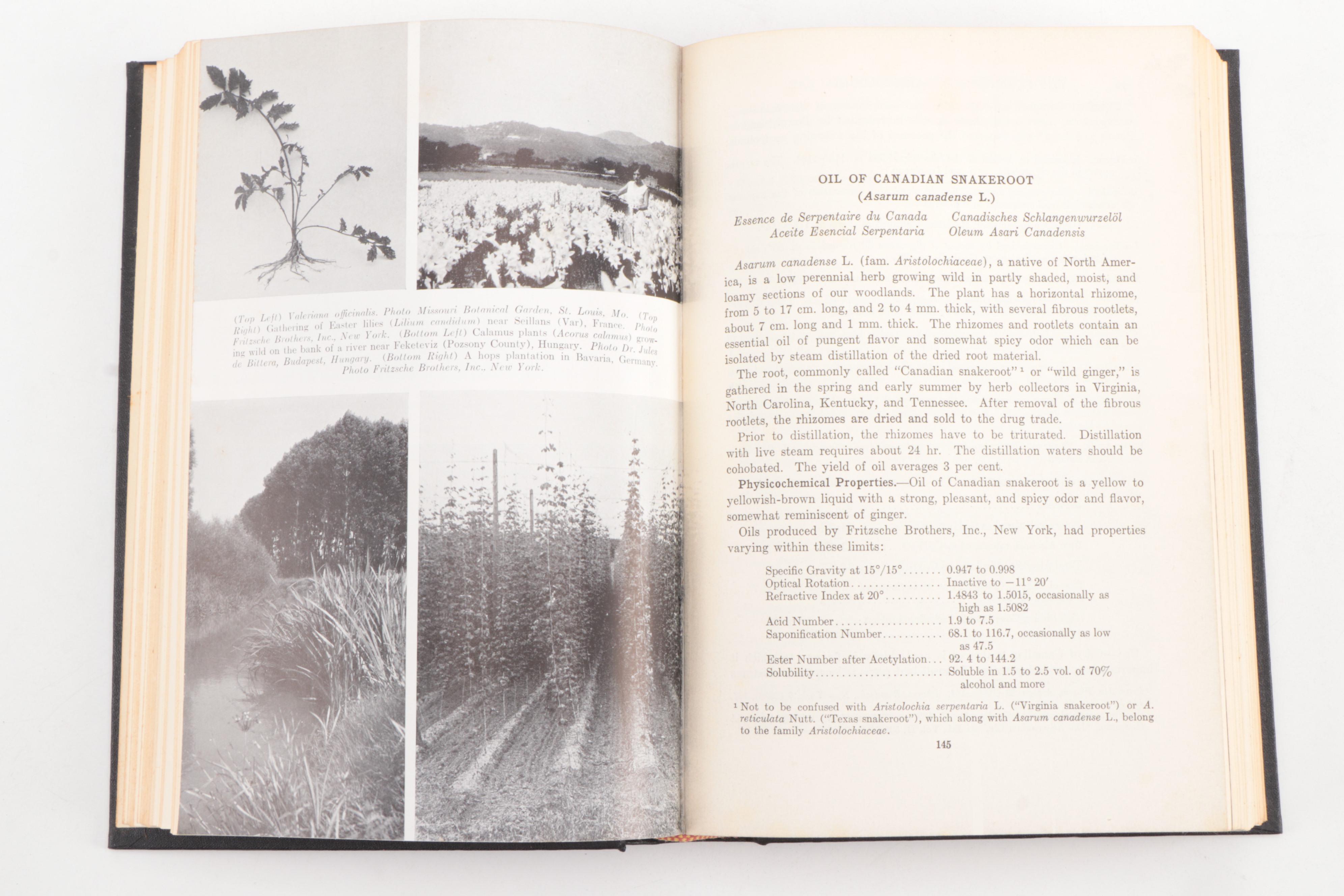 First Edition "The Essential Oils" by Ernest Guenther, Complete Six Volume Set