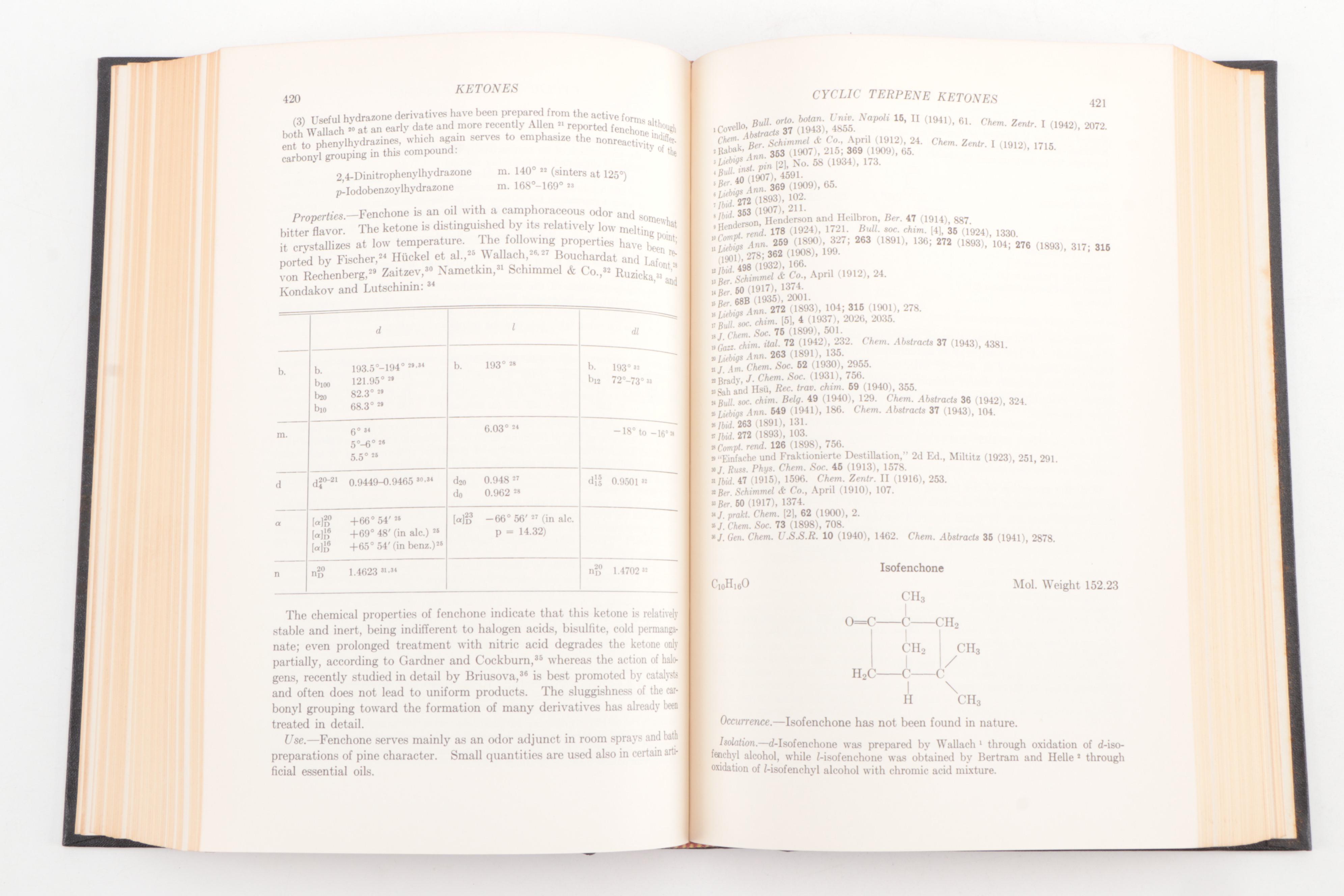 First Edition "The Essential Oils" by Ernest Guenther, Complete Six Volume Set
