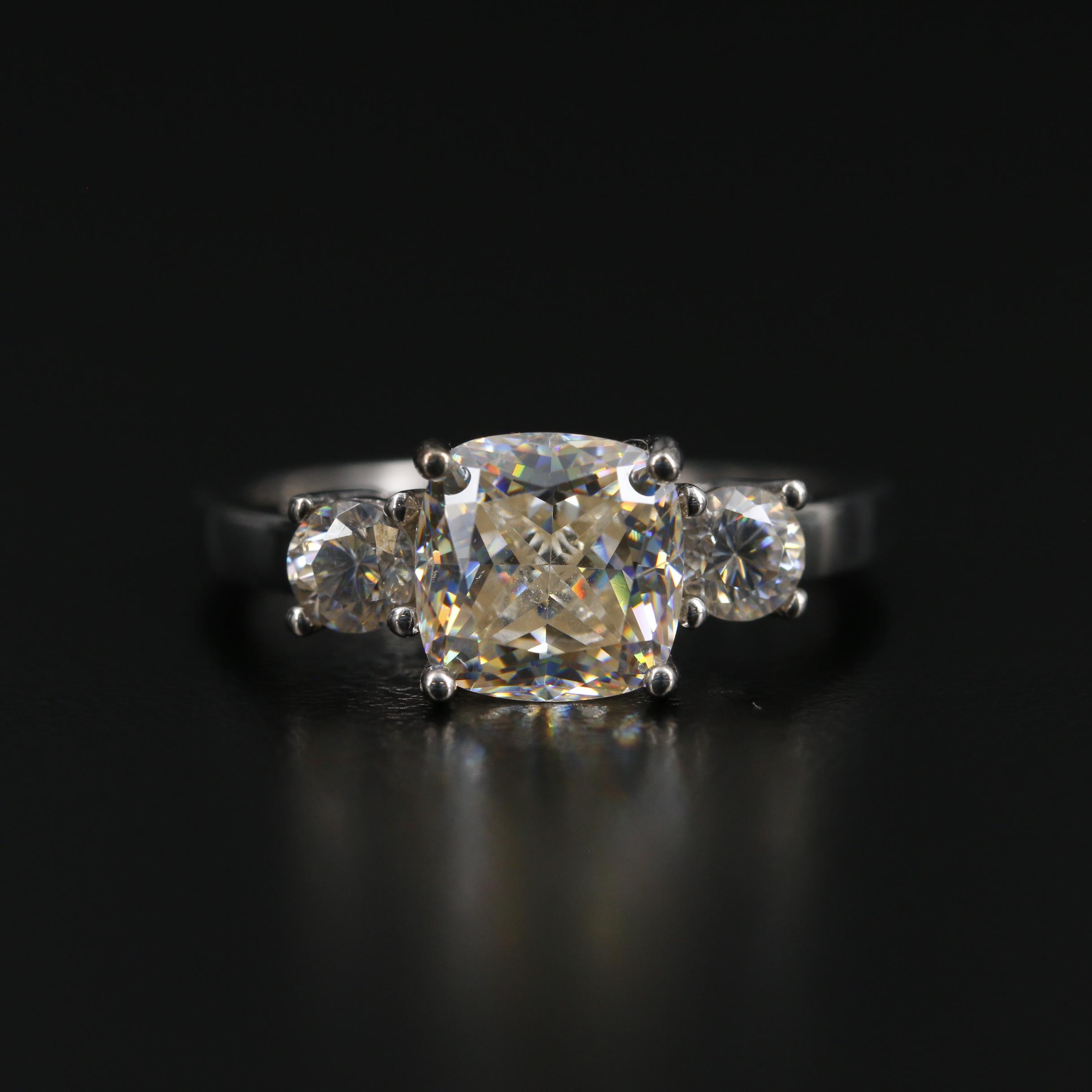 Sterling Silver Strontium Titanate Ring