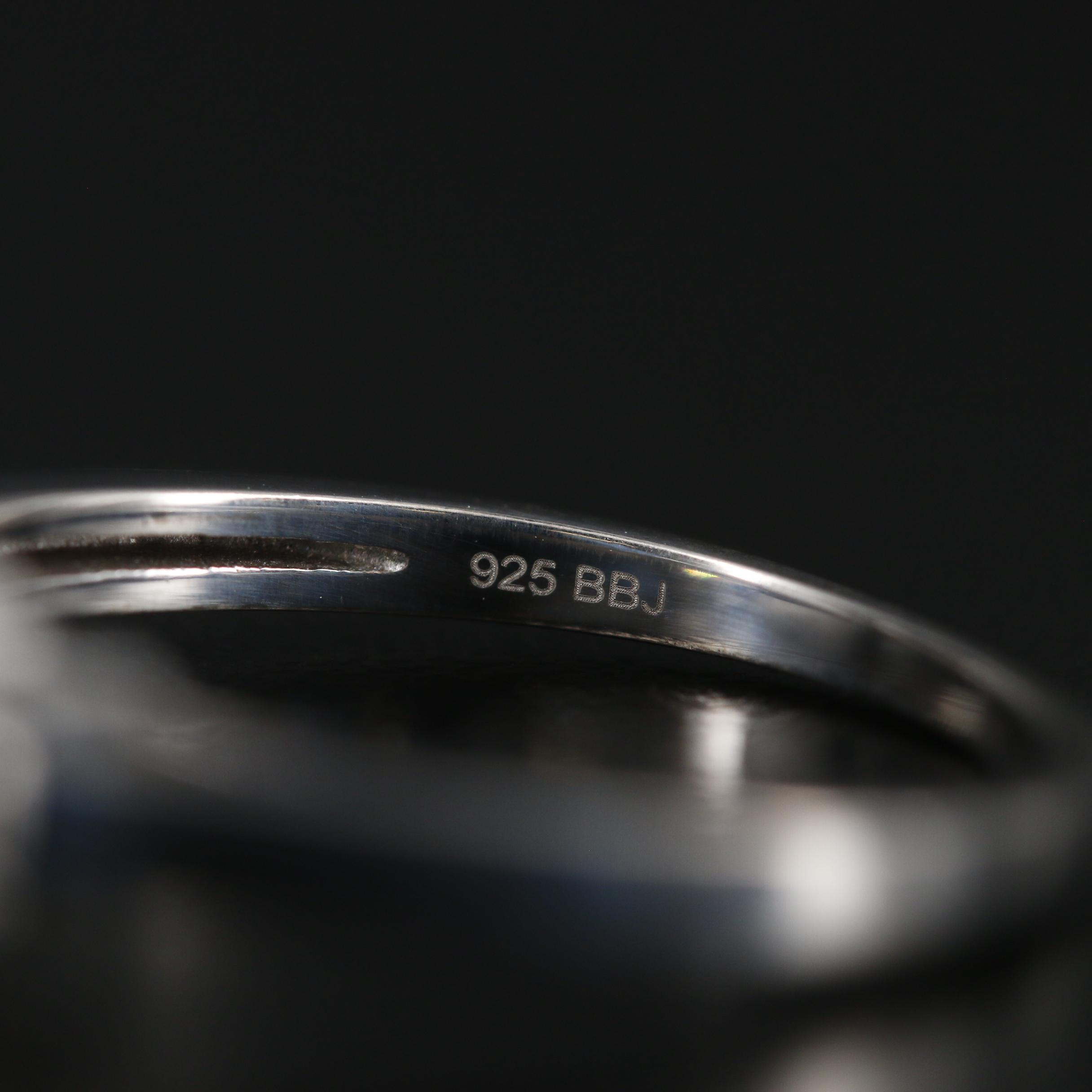 Sterling Silver Strontium Titanate Ring