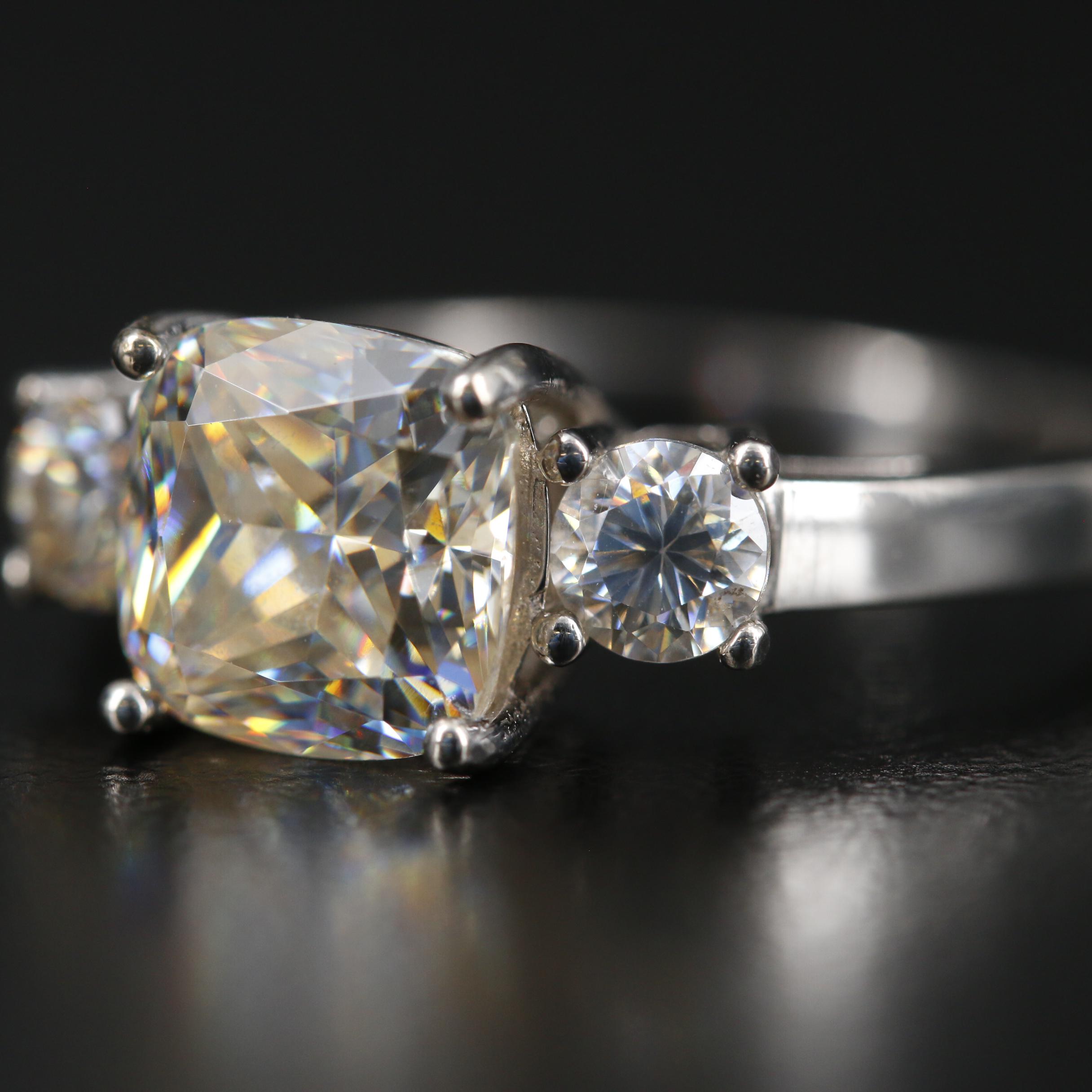 Sterling Silver Strontium Titanate Ring