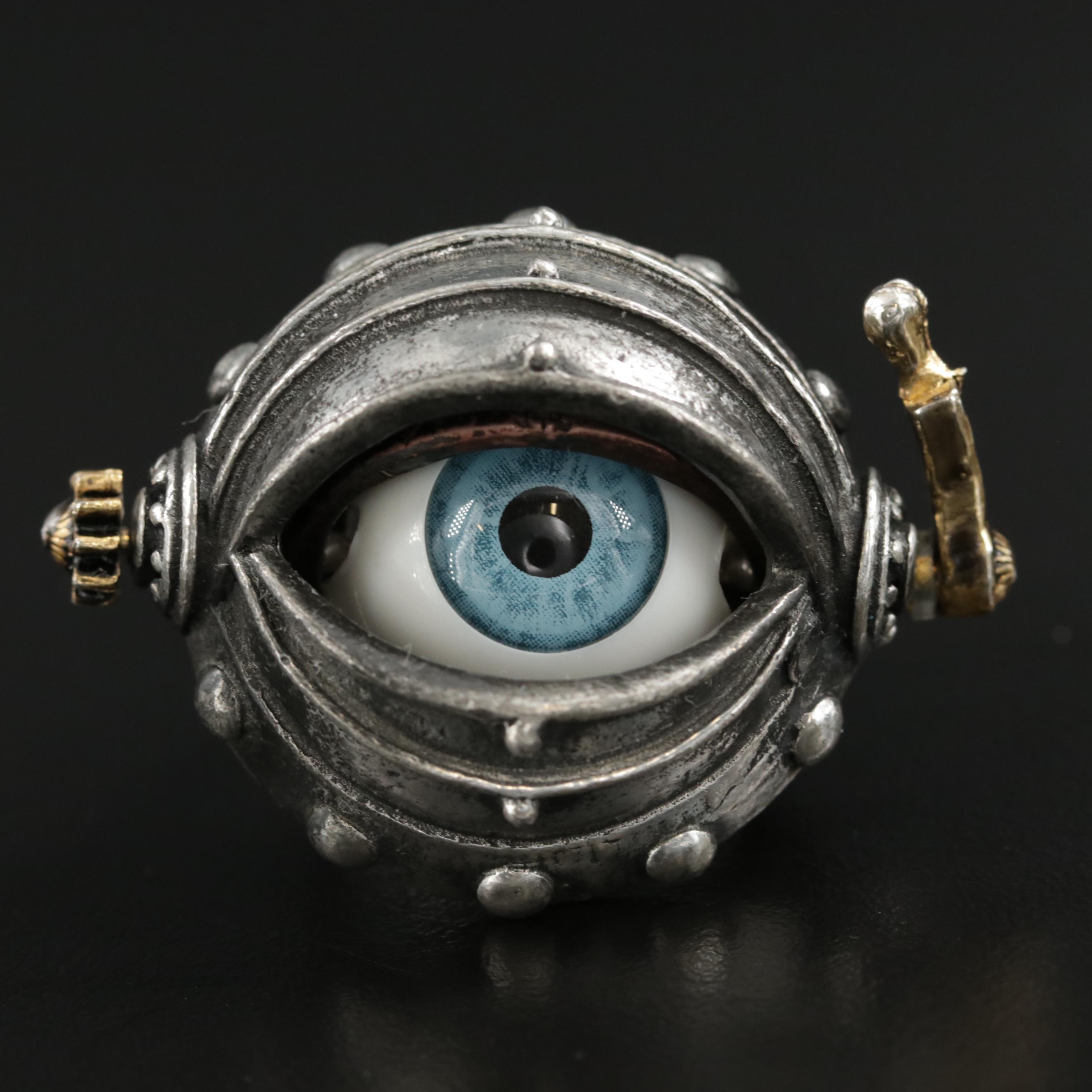 Alchemy Carta Steampunk Glass Eye Ring