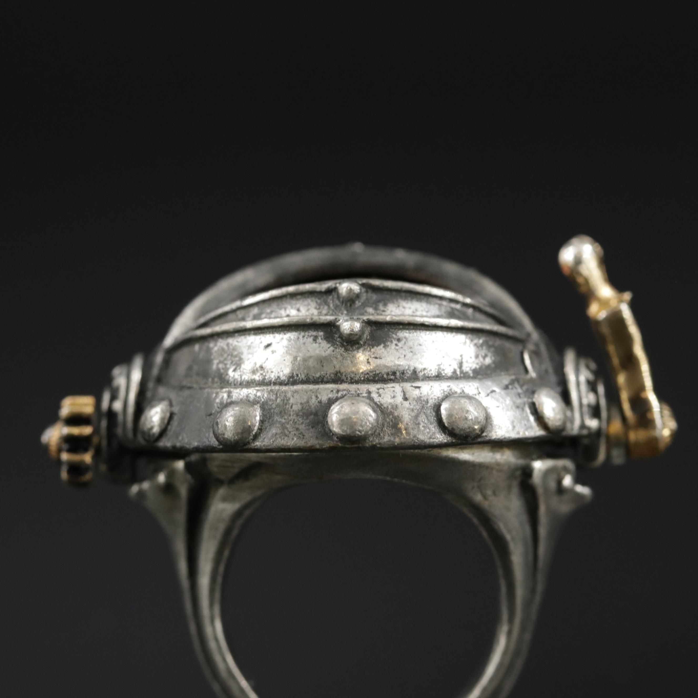 Alchemy Carta Steampunk Glass Eye Ring