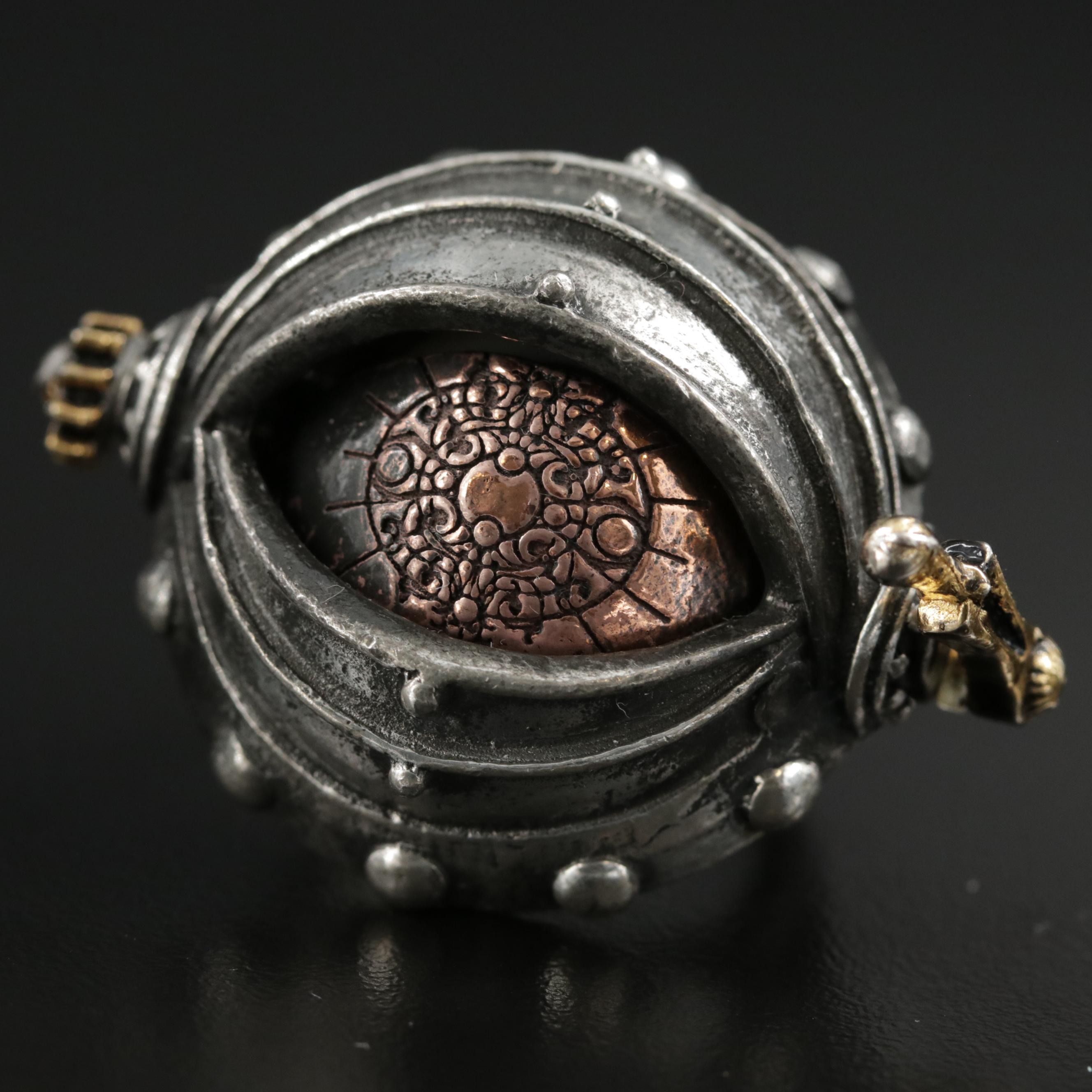 Alchemy Carta Steampunk Glass Eye Ring