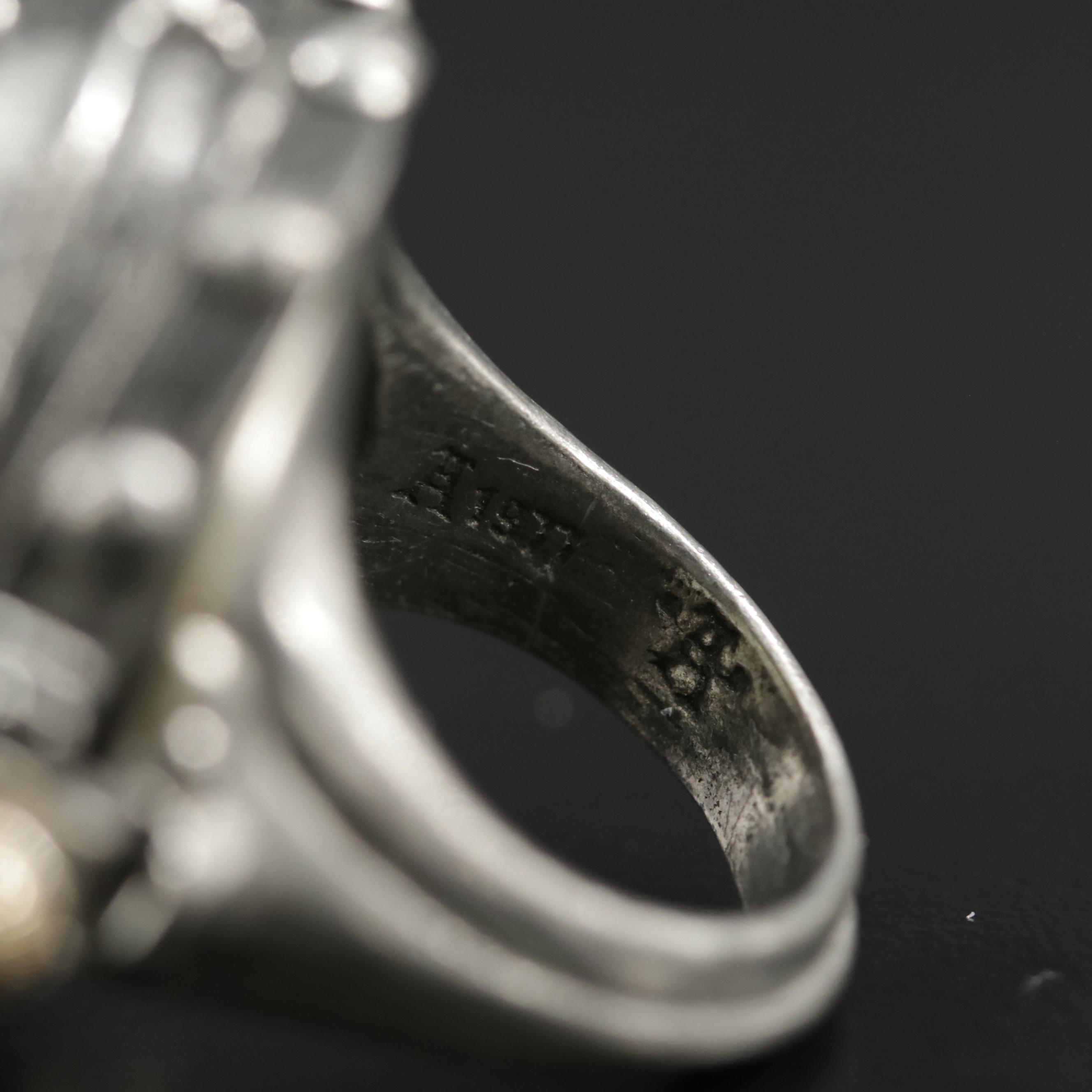 Alchemy Carta Steampunk Glass Eye Ring