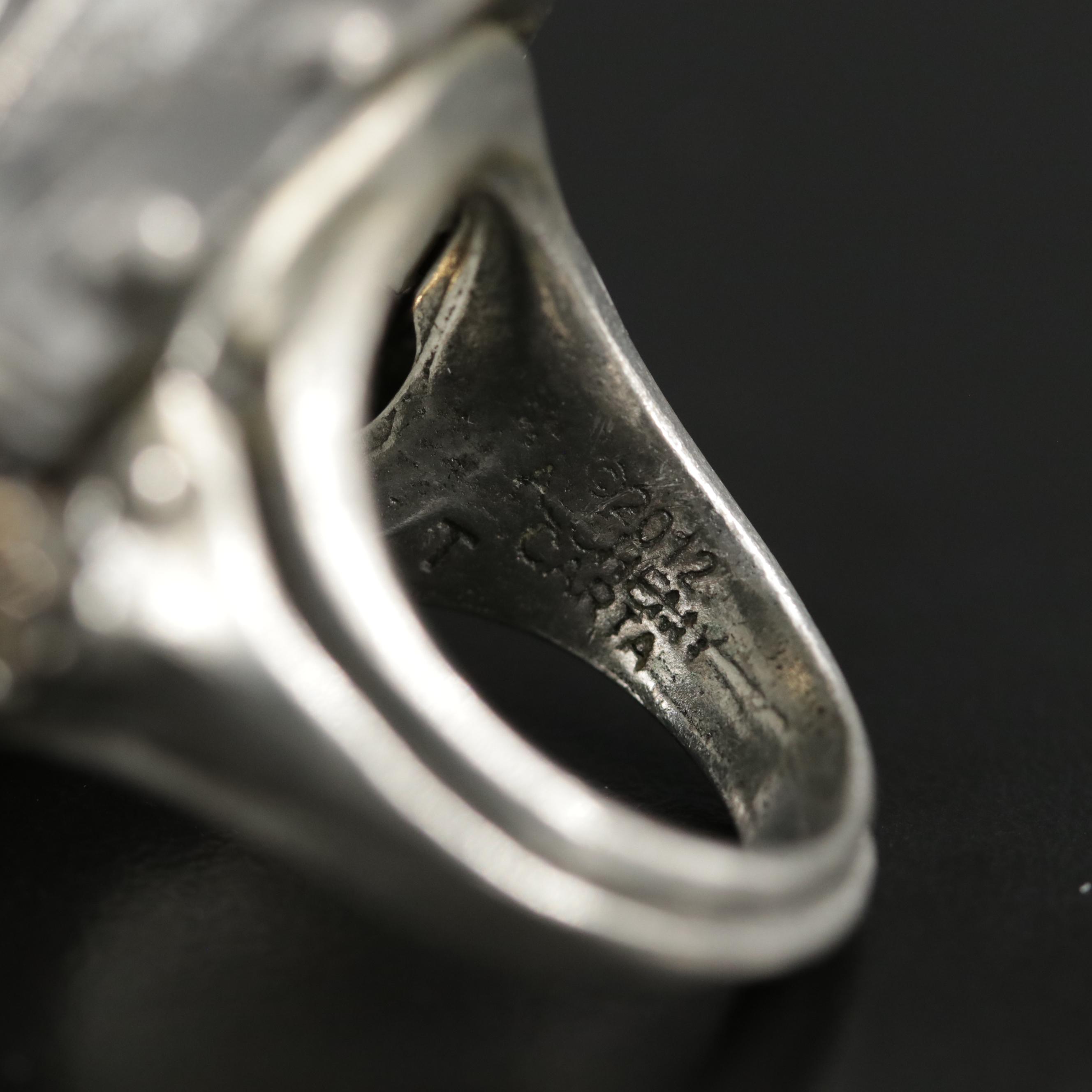 Alchemy Carta Steampunk Glass Eye Ring