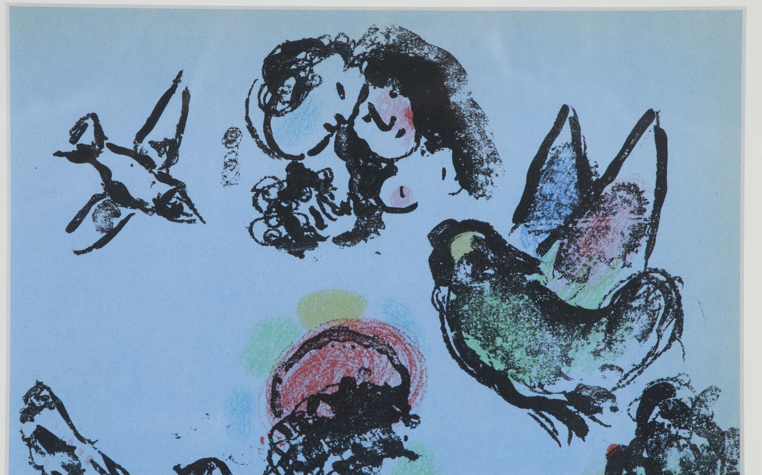 Marc Chagall Color Lithograph "Nocturne in Venice", 1963