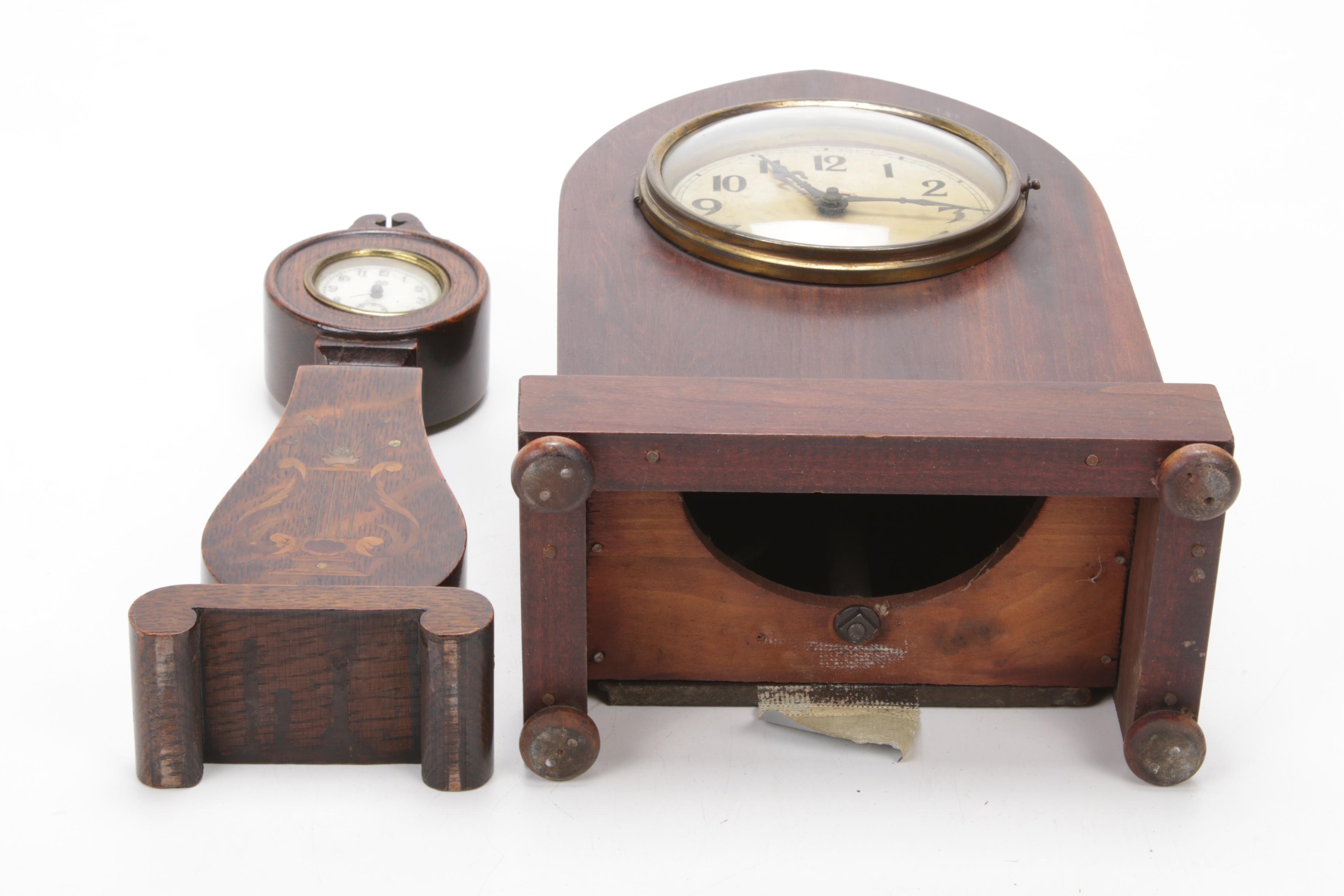 Jennings Brothers and Ingraham Desk and Mantle Clocks